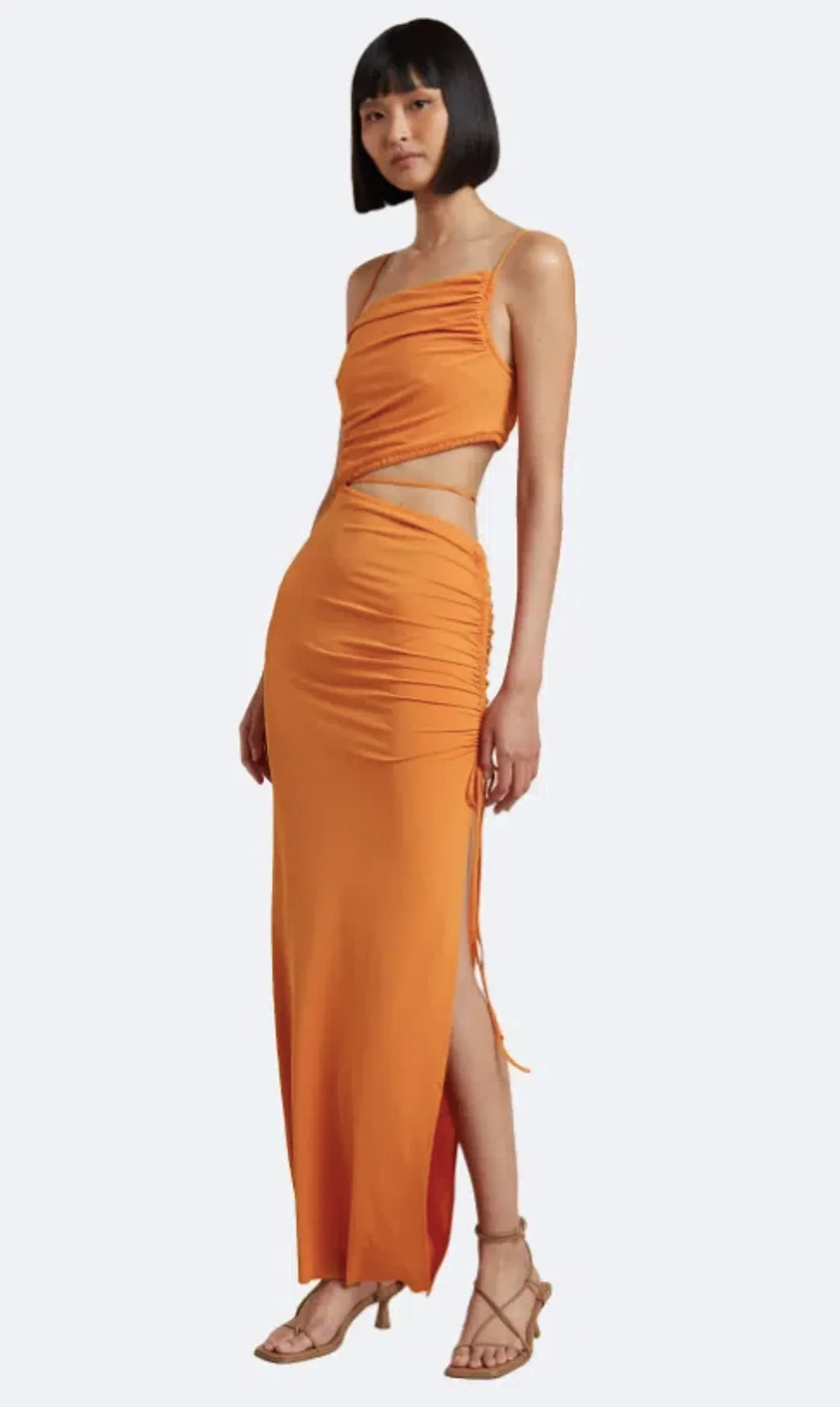 Bec & Bridge Dilkon Maxi Dress Orange Size AU 8 for rent on The Volte - main image