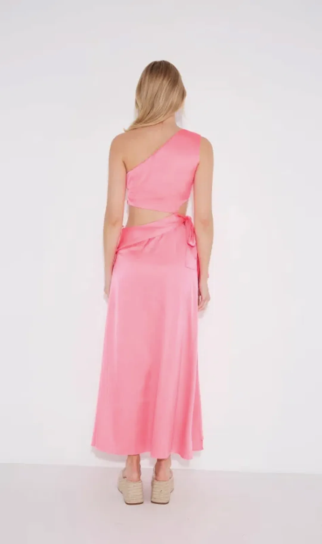 Sonya Moda, Zahra Dress In Flamingo Pink Size AU 8  for rent on The Volte - main image