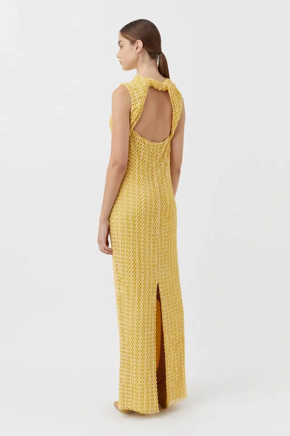 Camilla and Marc Riviera Column Dress Yellow Size XS/AU 6 - Image 2