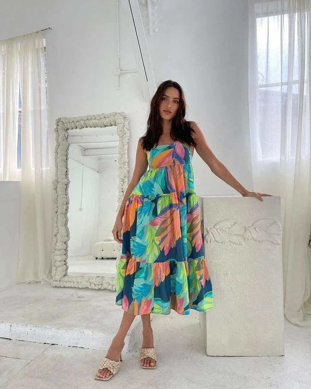 Sheike Island Dream Dress Print Size 6 for rent on The Volte - main image