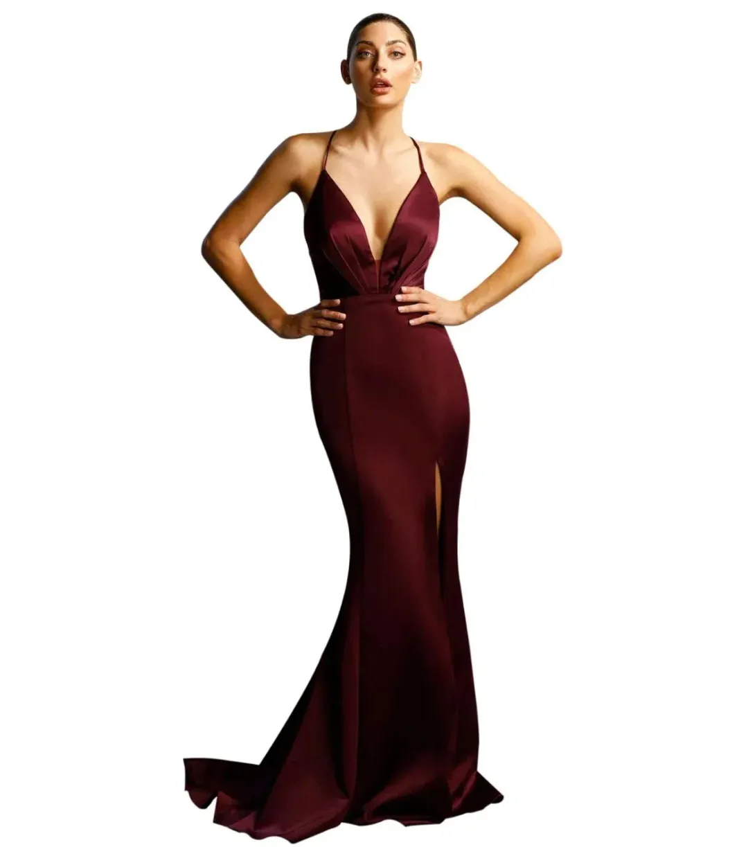 Jadore JX1101 Formal Dress Berry Size 4 for rent on The Volte - main image