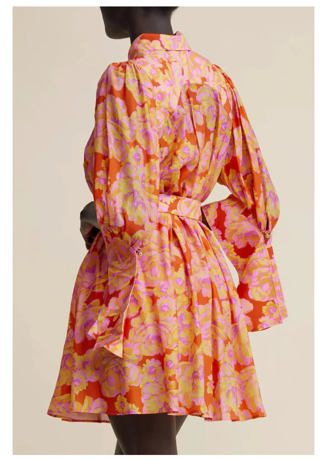 Acler Merrylands Mini Shirtdress Summer Bloom Size 8 for rent on The Volte - main image