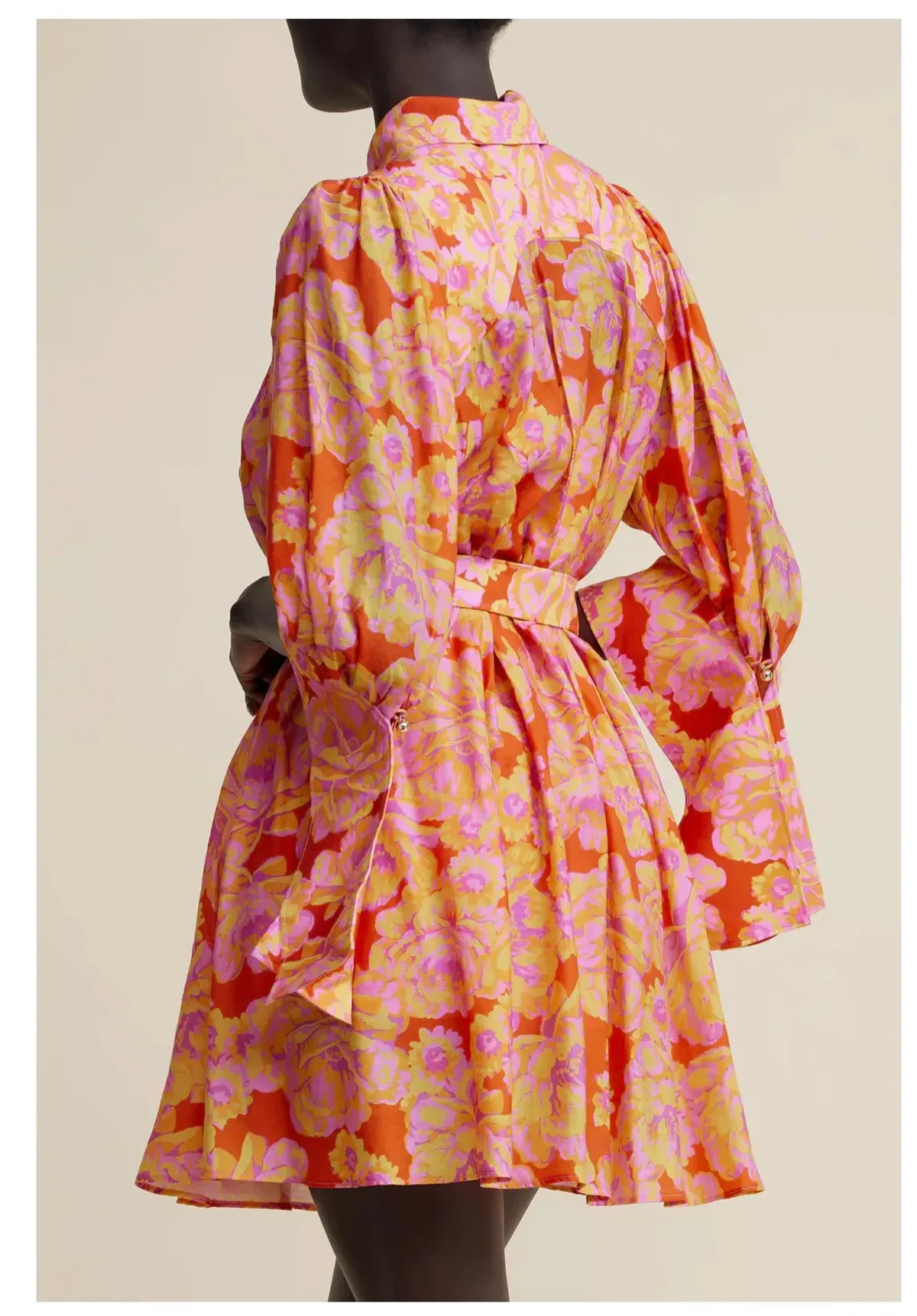 Acler Merrylands Mini Shirtdress Summer Bloom Size 8 - Image 2