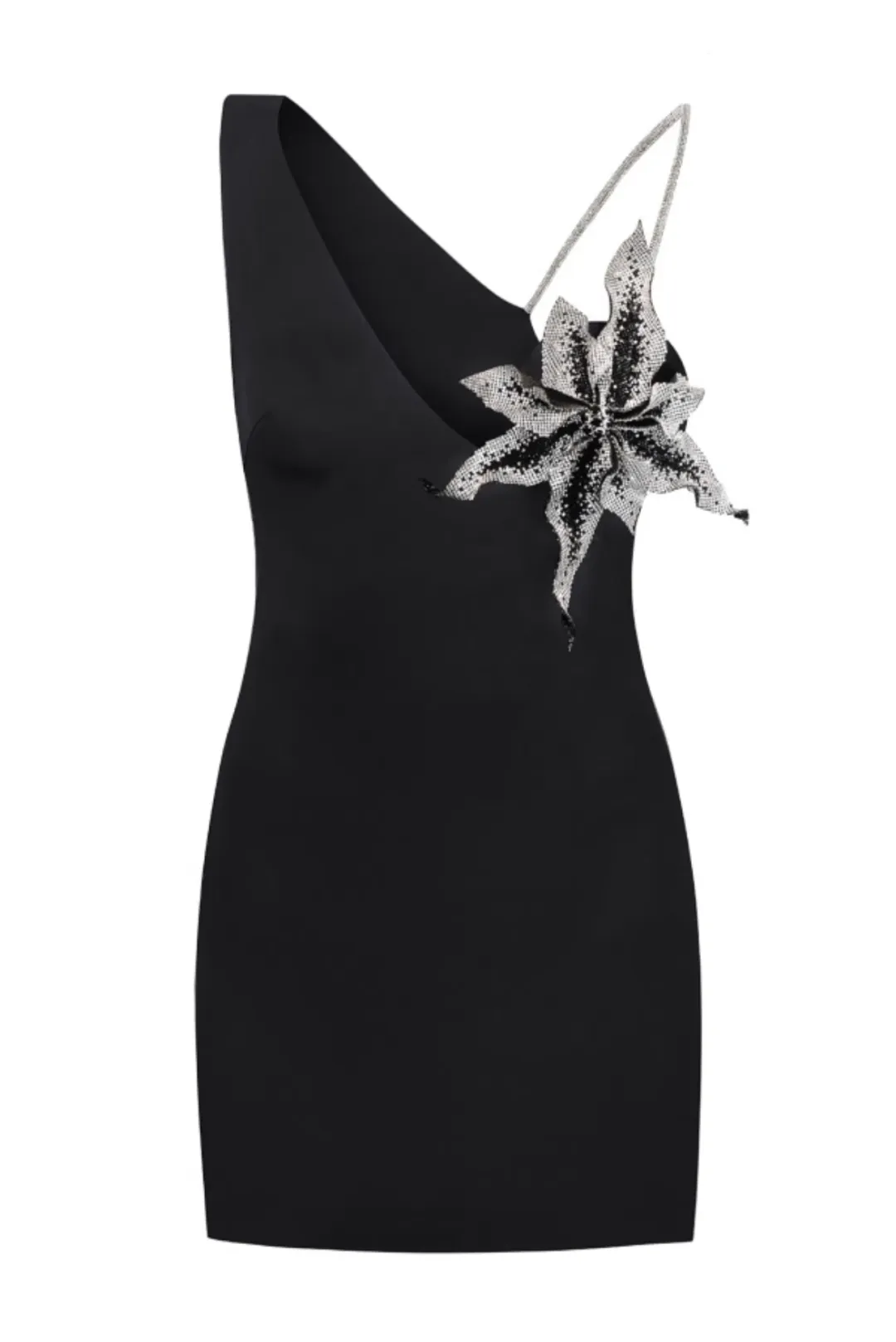 Nue Studio Orchid Mini Dress Black Size 6 for rent on The Volte - main image
