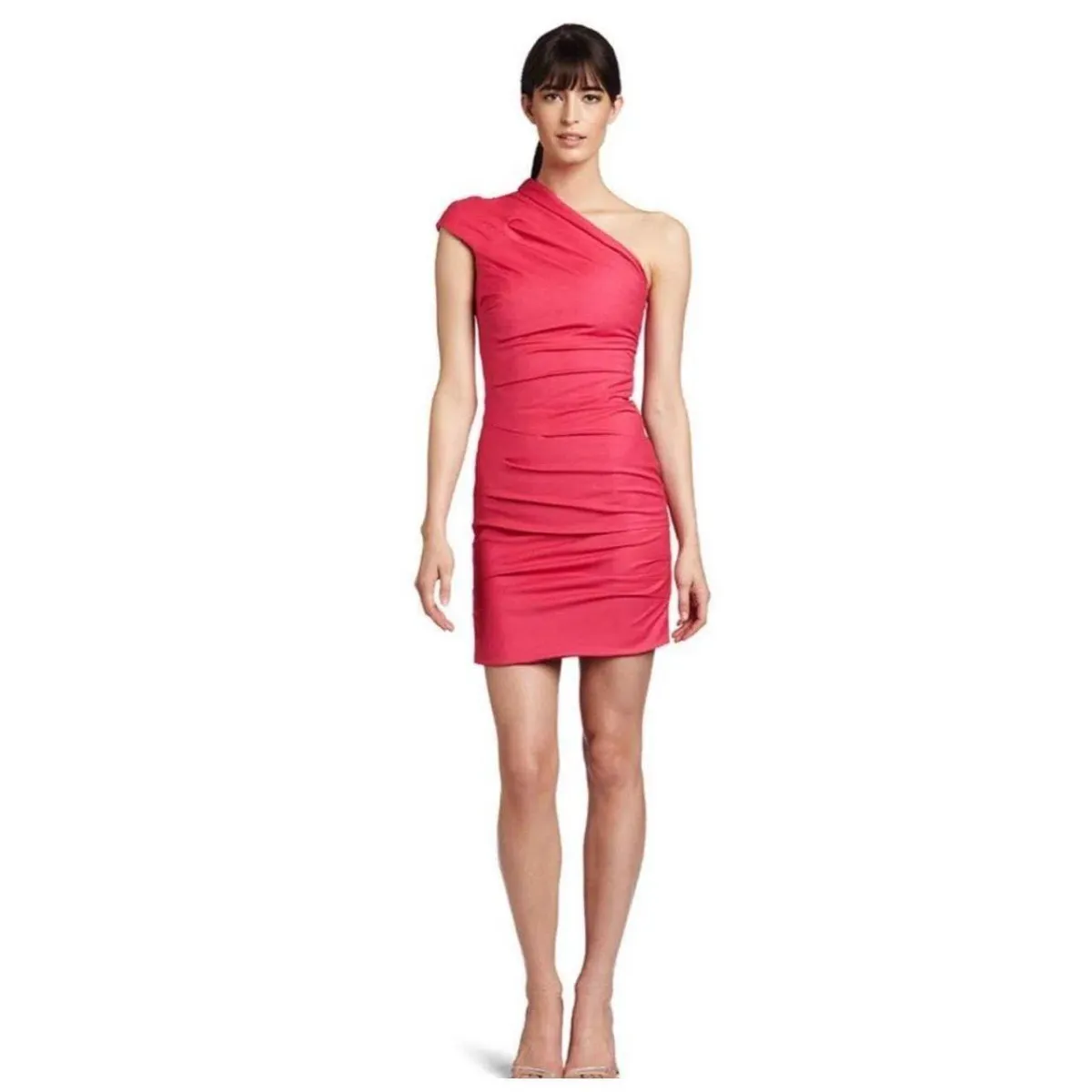 Camilla and Marc Low Rider One Shoulder Mini Dress Pink Size 10 - Image 1