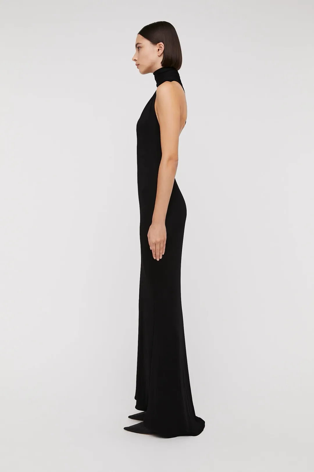 Scanlan Theodore Italian Knit Gown Black Size 8 for rent on The Volte - main image