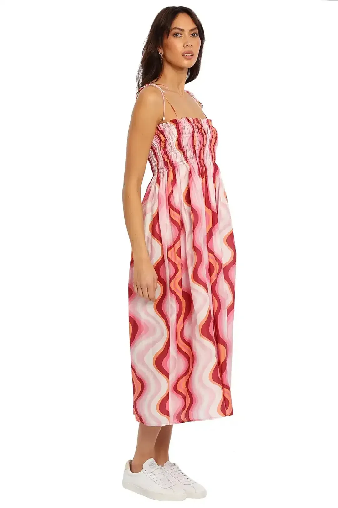 Steele Mirabella Dress Pink Print Size 12  for rent on The Volte - main image