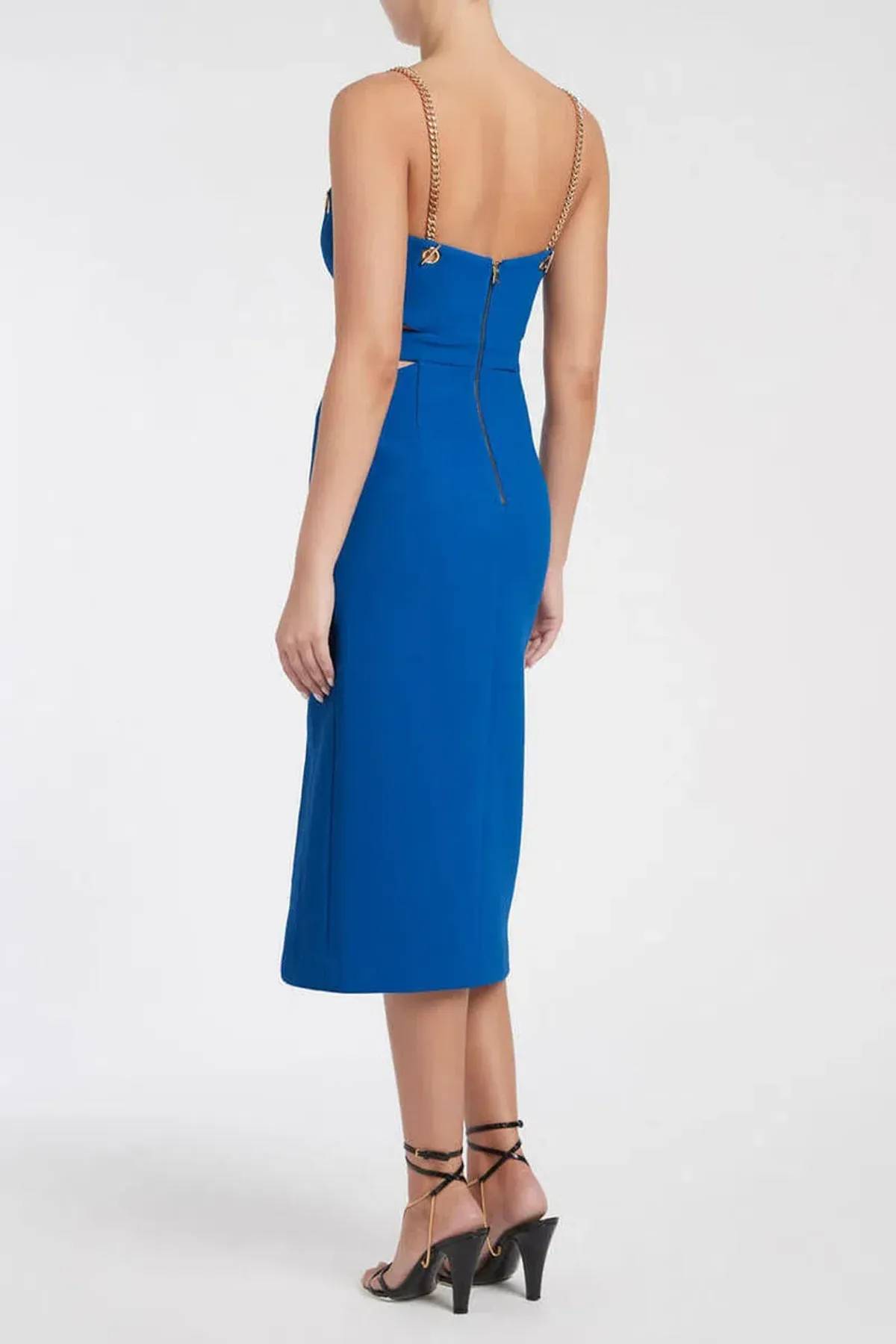 Rebecca Vallance Iman Cut Out Dress Blue Size 8 - Image 2