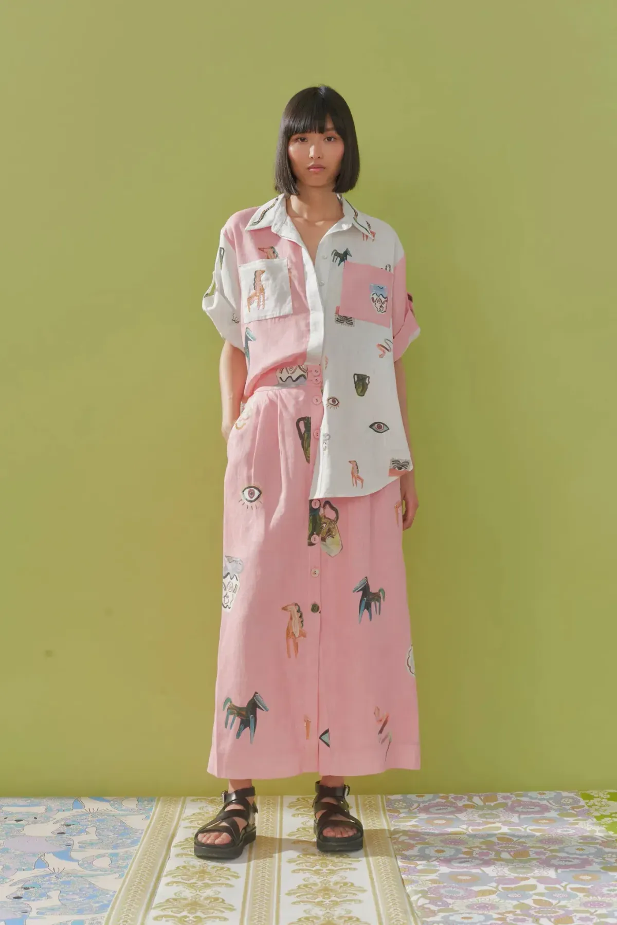 Alemais Cleo Shirt Pink Size AU 12 - Image 1