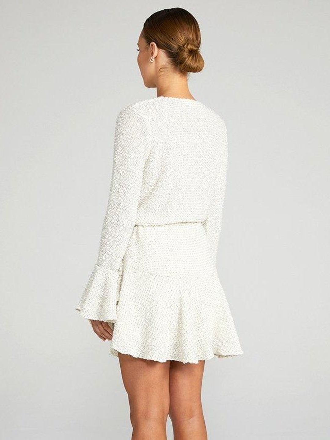 Shona Joy Aimee frill cuff sleeve mini dress - Current Season  for rent on The Volte - main image