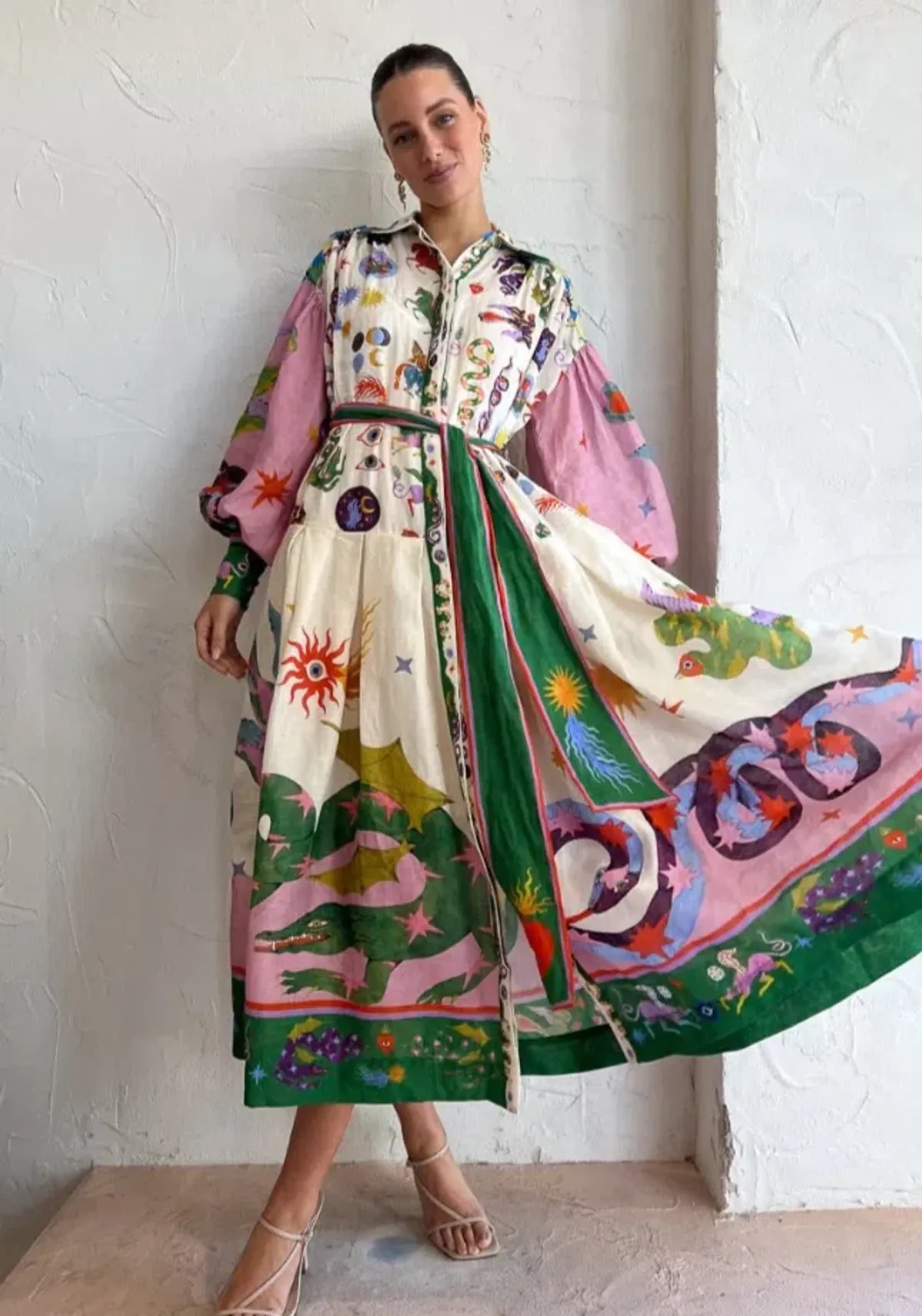 Alemais Seeker Shirtdress Multi Size 12 / L - Image 1