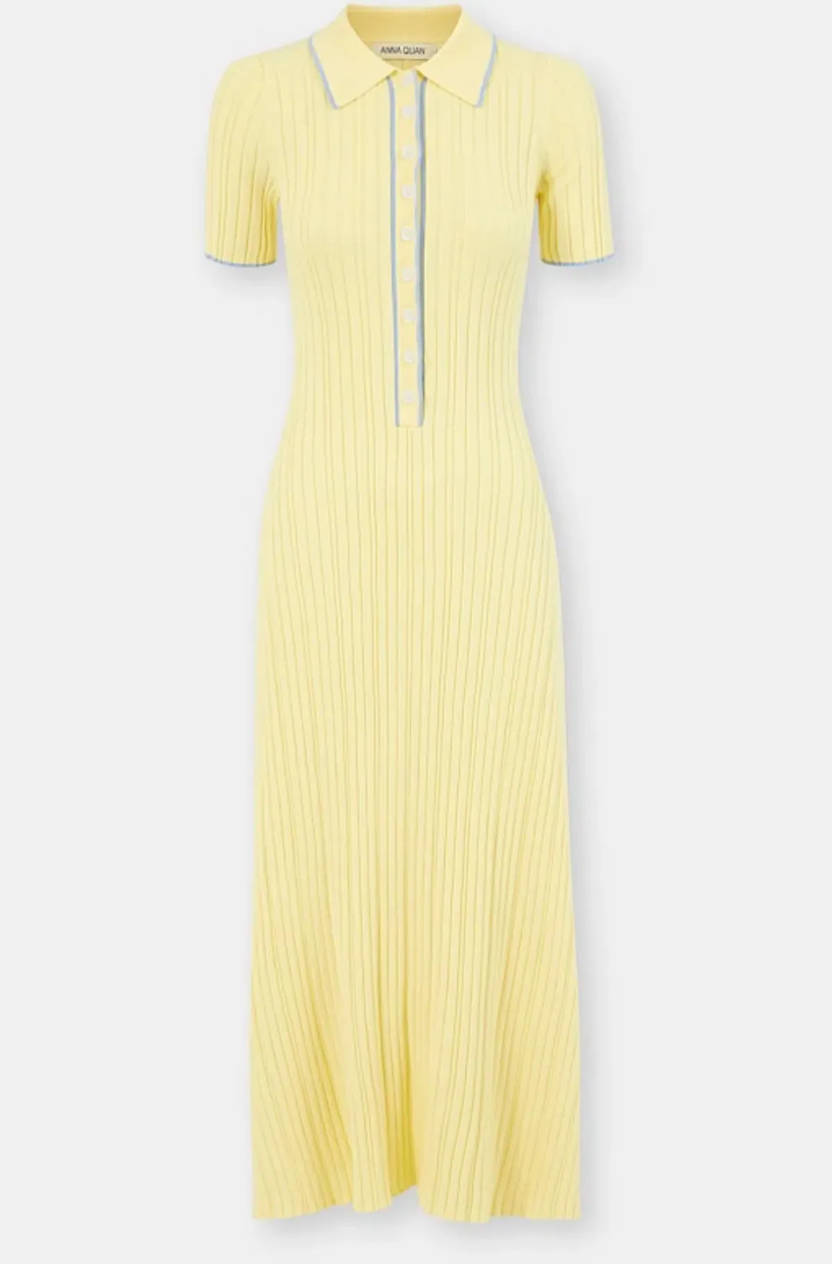 Anna Quan Penelope Midi Dress in Lemon Size 6 - Image 4