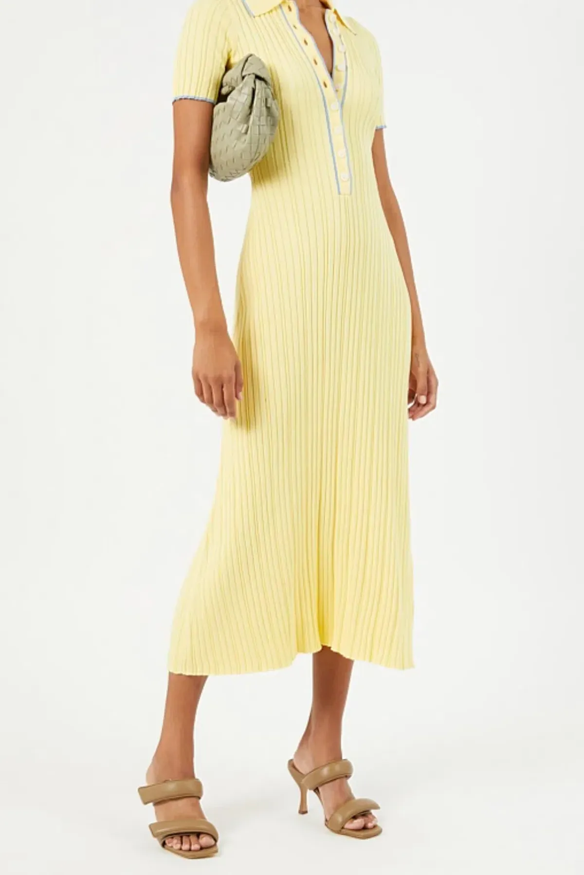 Anna Quan Penelope Midi Dress in Lemon Size 6 - Image 1