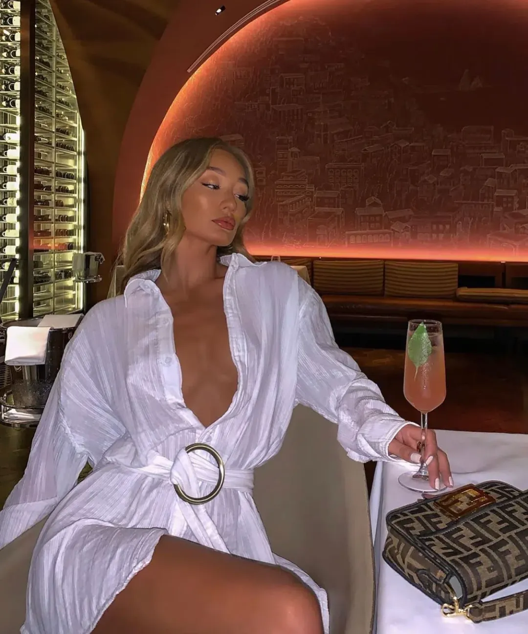 Bamba Swim Titan Shirt White Size 8  for rent on The Volte - main image