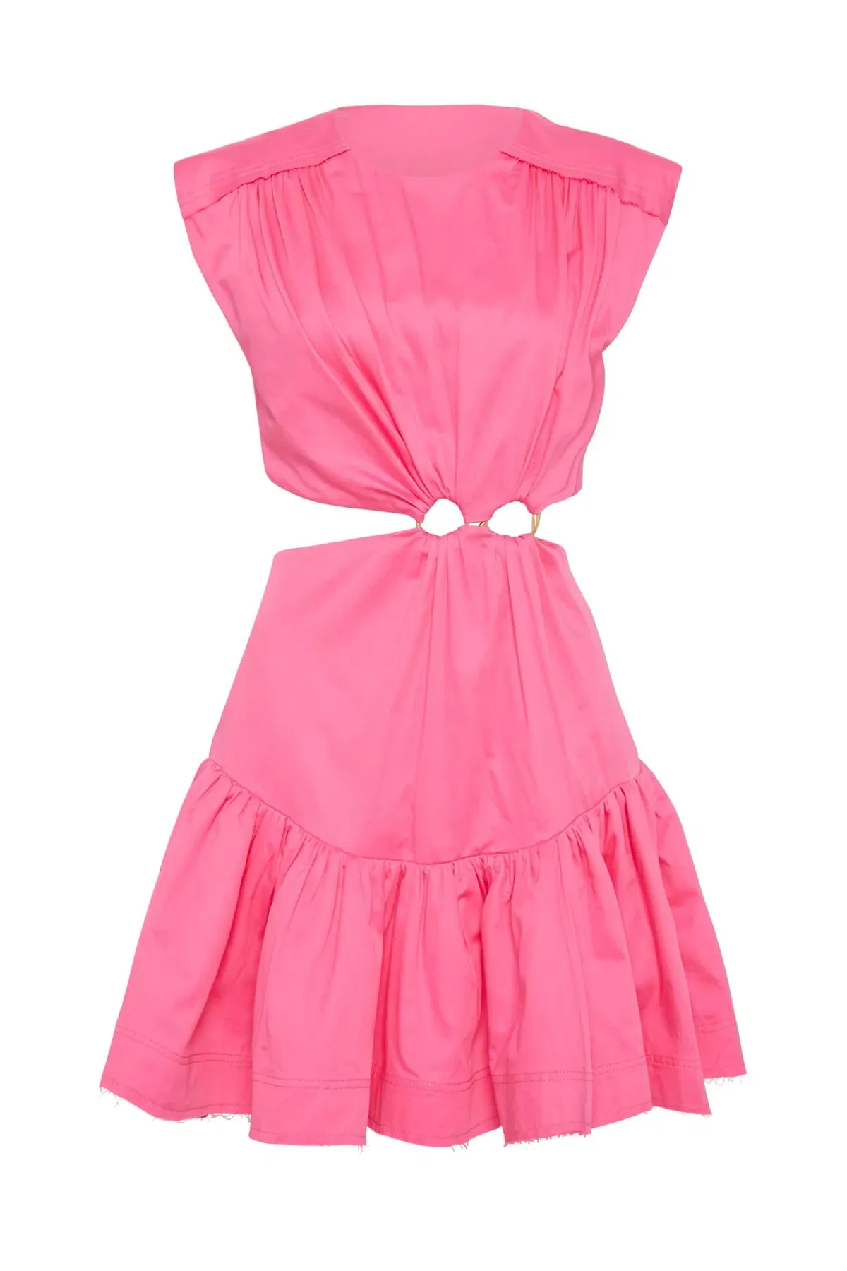 AJE Solstice Cut Out Ring Dress Pink Size 6  - Image 4