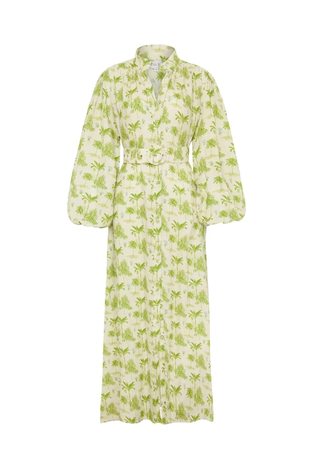 Palm Noosa Noddy Dress Green Palms Print Green Size AU 10 for rent on The Volte - main image