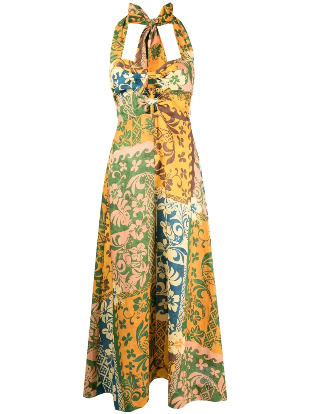 Alemais Archie Halter Dress Multi Size AU 6 for rent on The Volte - main image