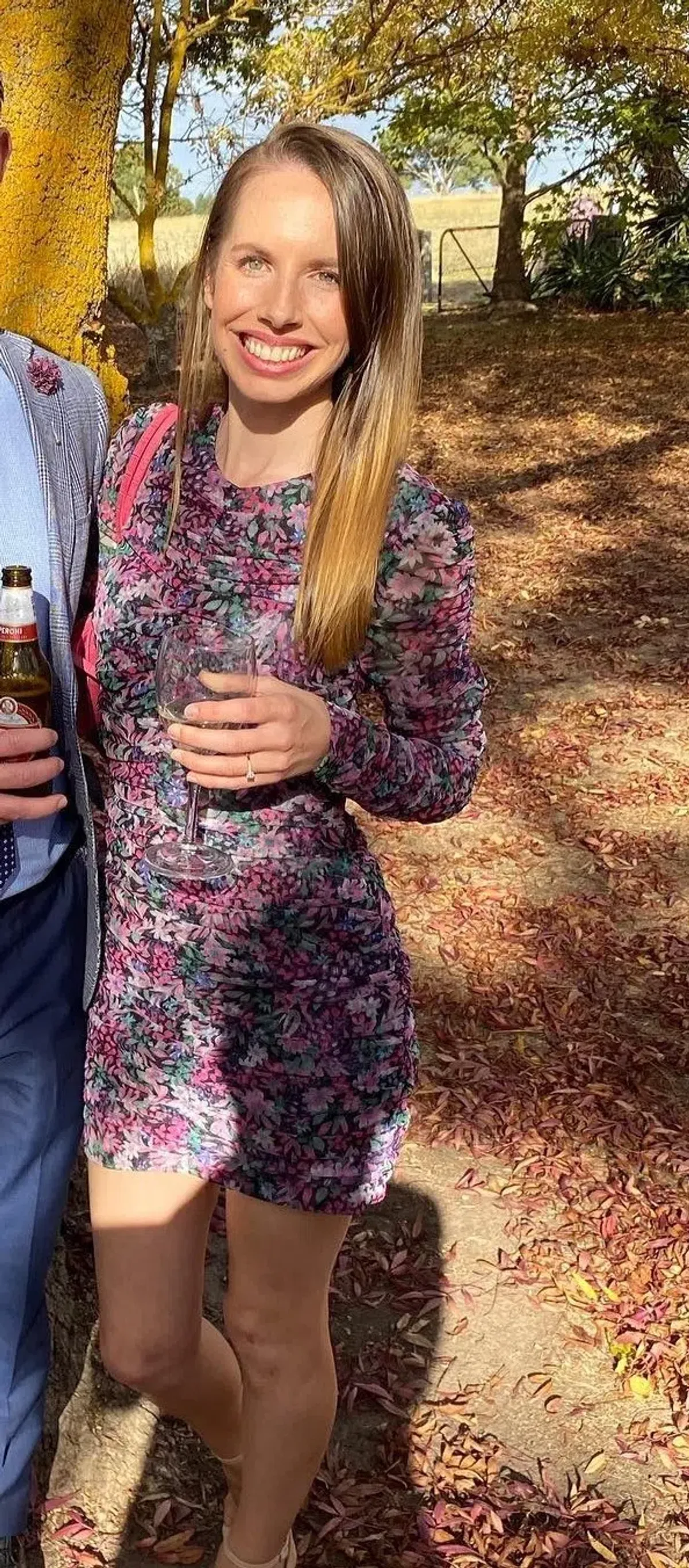 Bec & Bridge Print Anais Mesh Mini Dress Purple Size AU 8 - Image 1