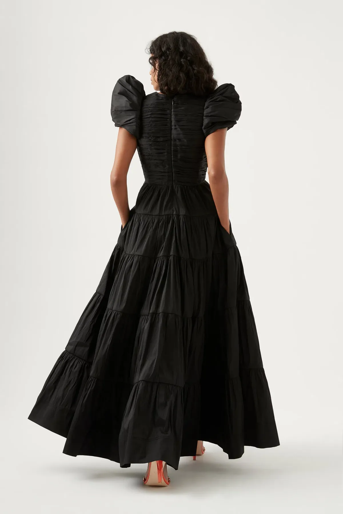 Aje  Statuesque Tiered Gown Black Size AU 6  - Image 3