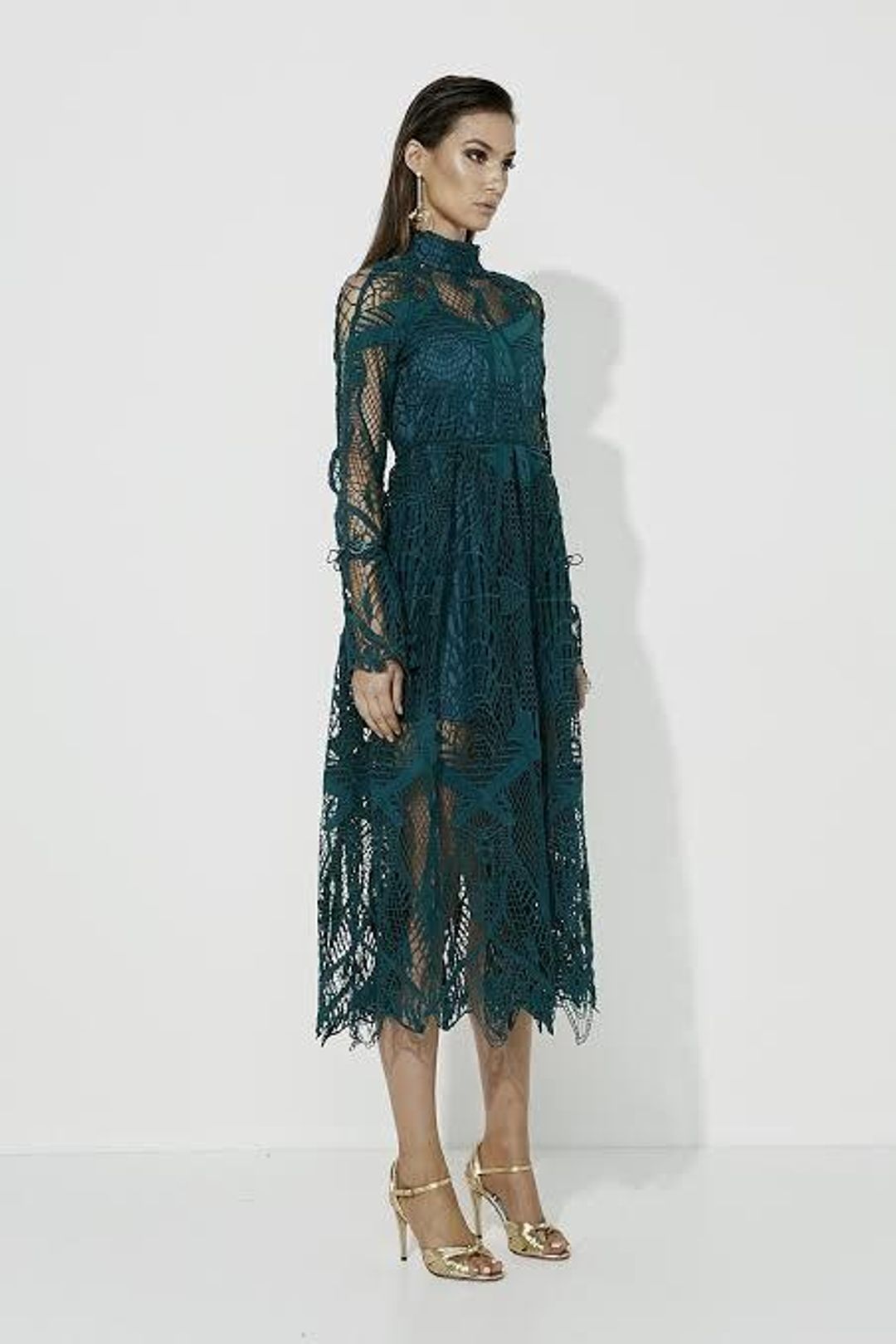 Mossman Ties That Bind Dress Green Size 6 for rent on The Volte - main image