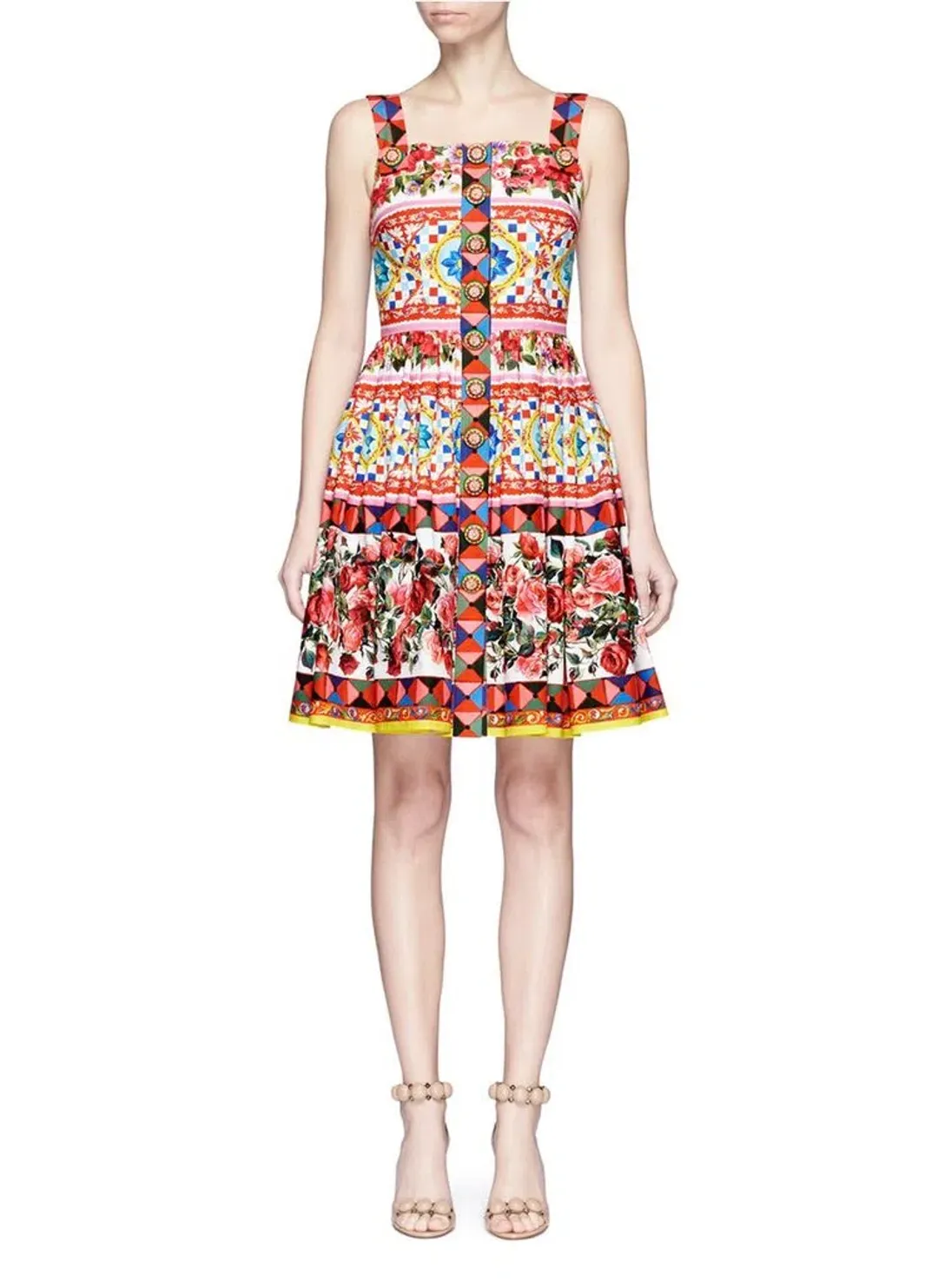 Dolce & Gabbana Mambo Dress Mambo Print/Multi Size 8 for rent on The Volte - main image