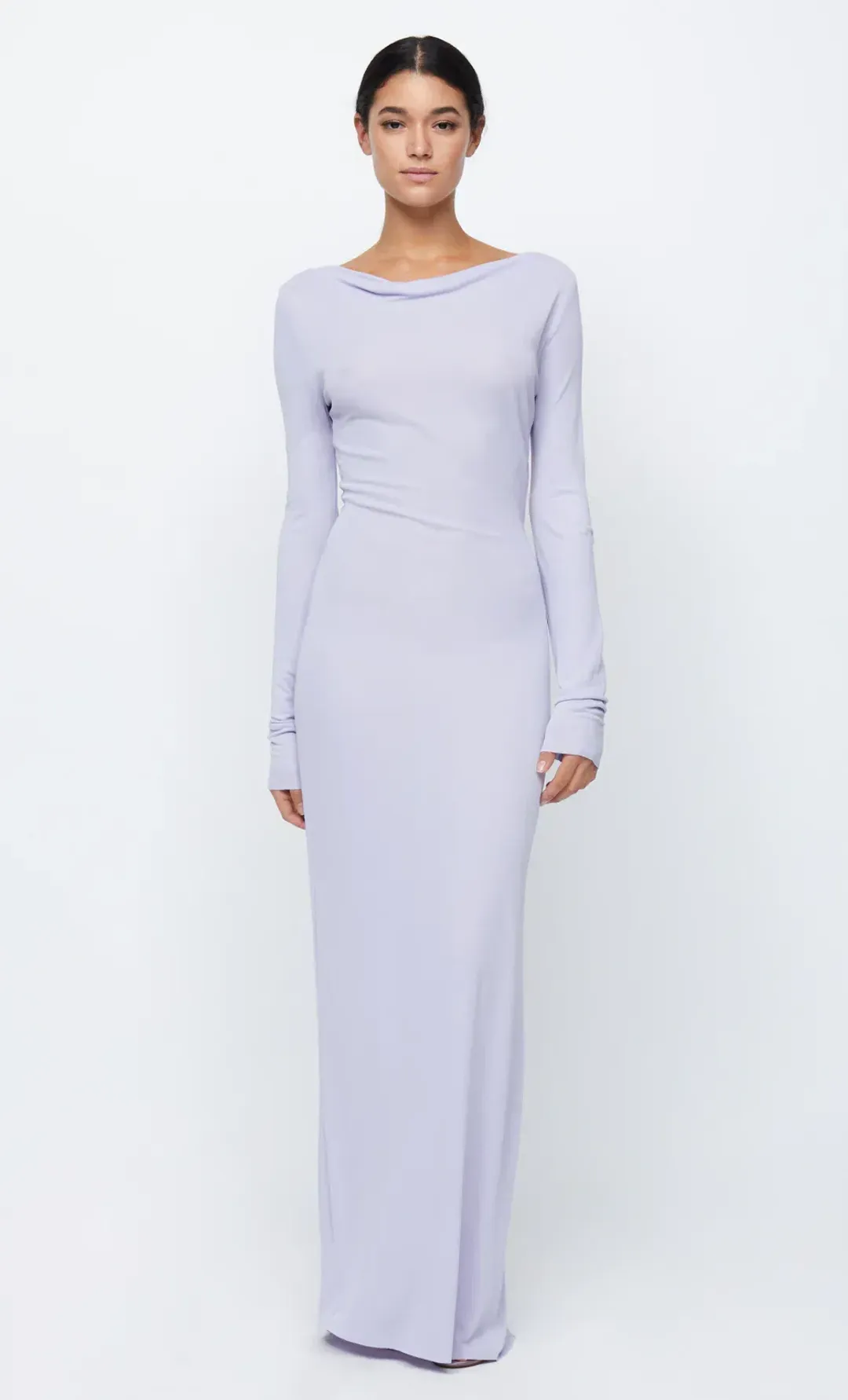 Bec & Bridge Amara Long Sleeve Maxi Dress Lilac Size 8 for rent on The Volte - main image