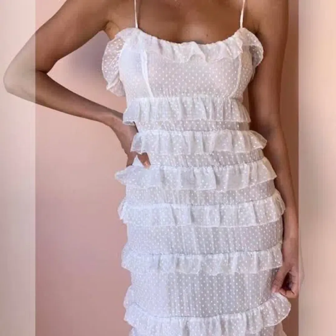 Hansen and Gretel Ophelia Dress in Ivory Size Small for rent on The Volte - main image