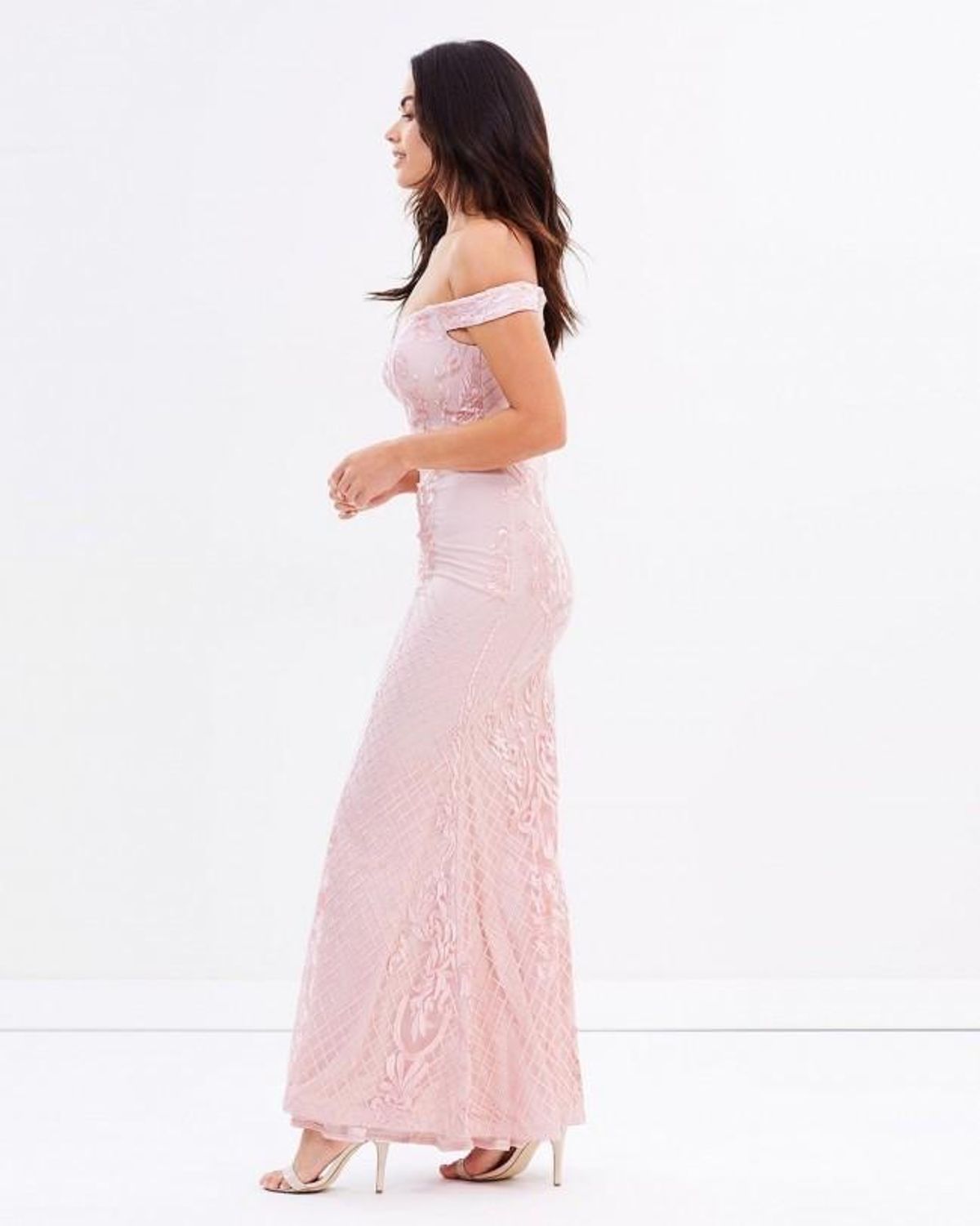 Bariano Gown with Detachable Tulle Skirt size 6 - Image 3