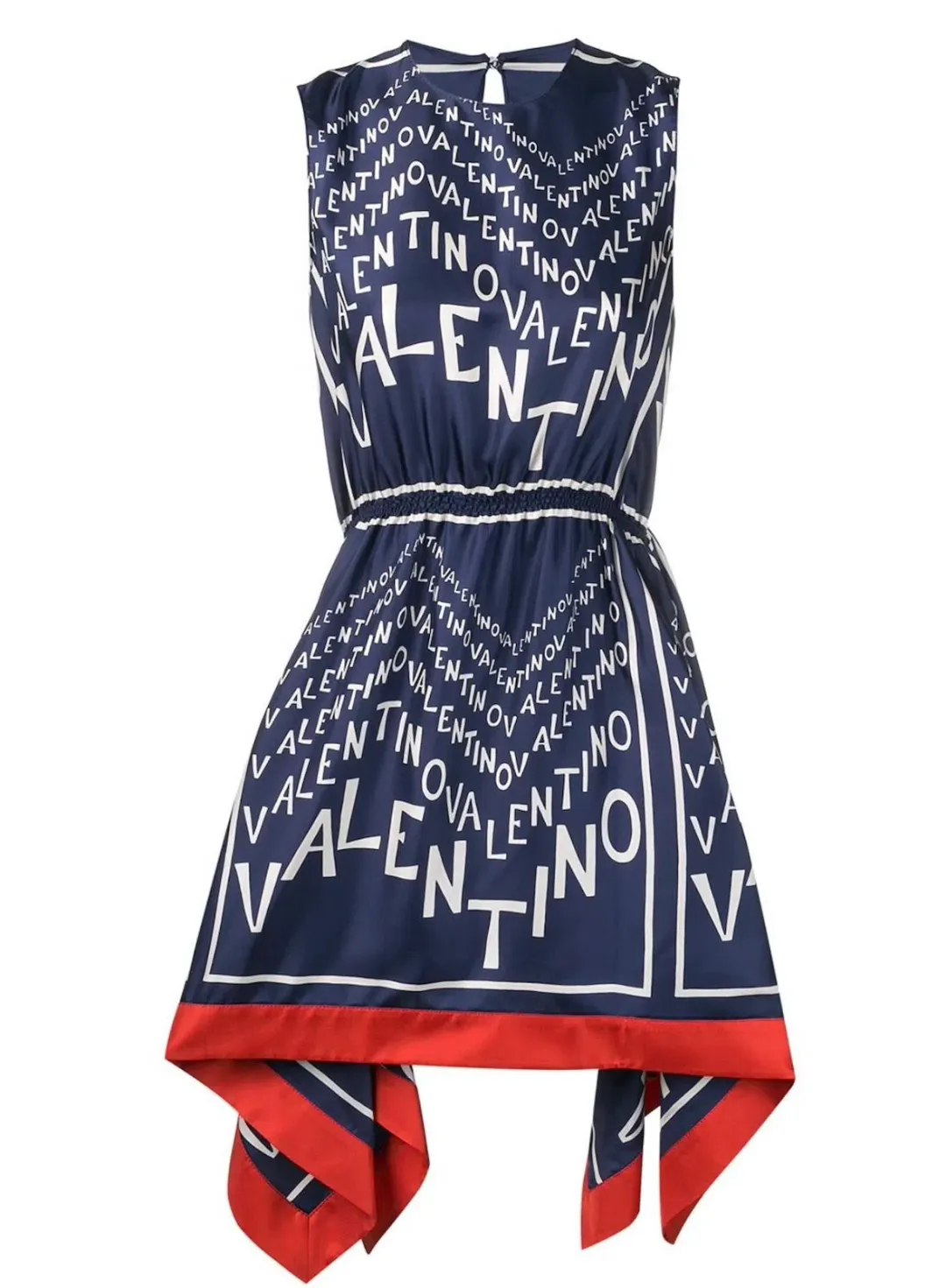 Valentino Garavani Silk Puzzle Print Dress IT38/AU 8 for rent on The Volte - main image