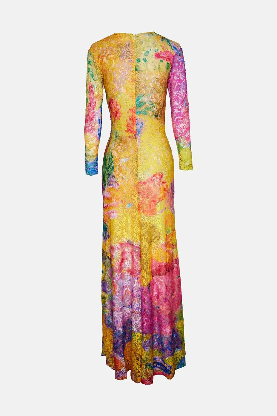 Romance was born Yellow Reef Long Sleeve Lace Frock Multi Size 12  for rent on The Volte - main image