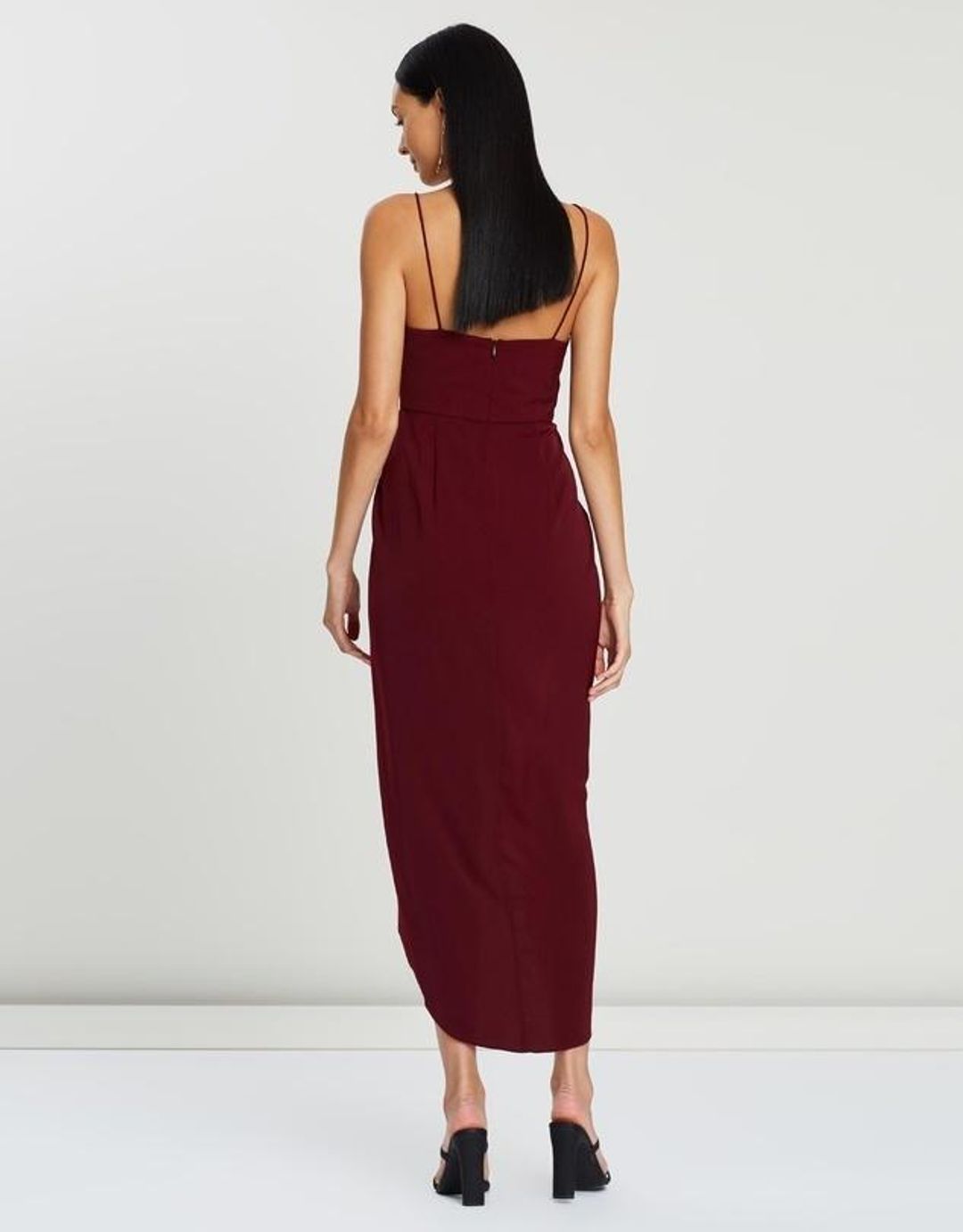 Shona Joy Core Cocktail Dress Burgundy Size 10 for rent on The Volte - main image
