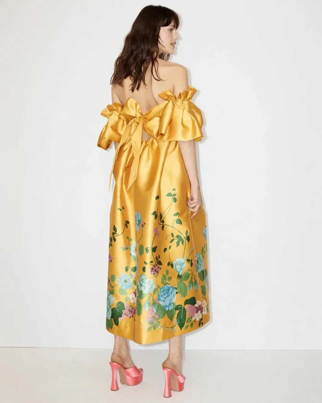Alemais Dana Midi Dress Marigold Size 12 for rent on The Volte - main image