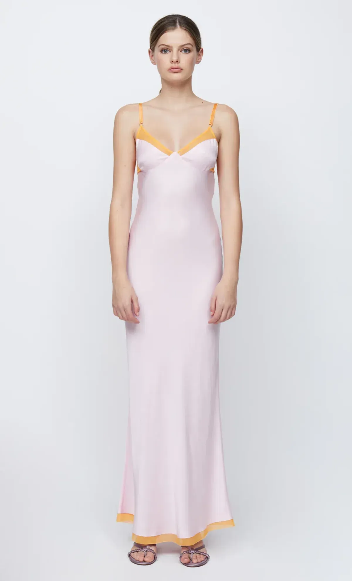 Bec & Bridge Joelle Maxi Dress Quartz/Tangerine Size 8  - Image 5