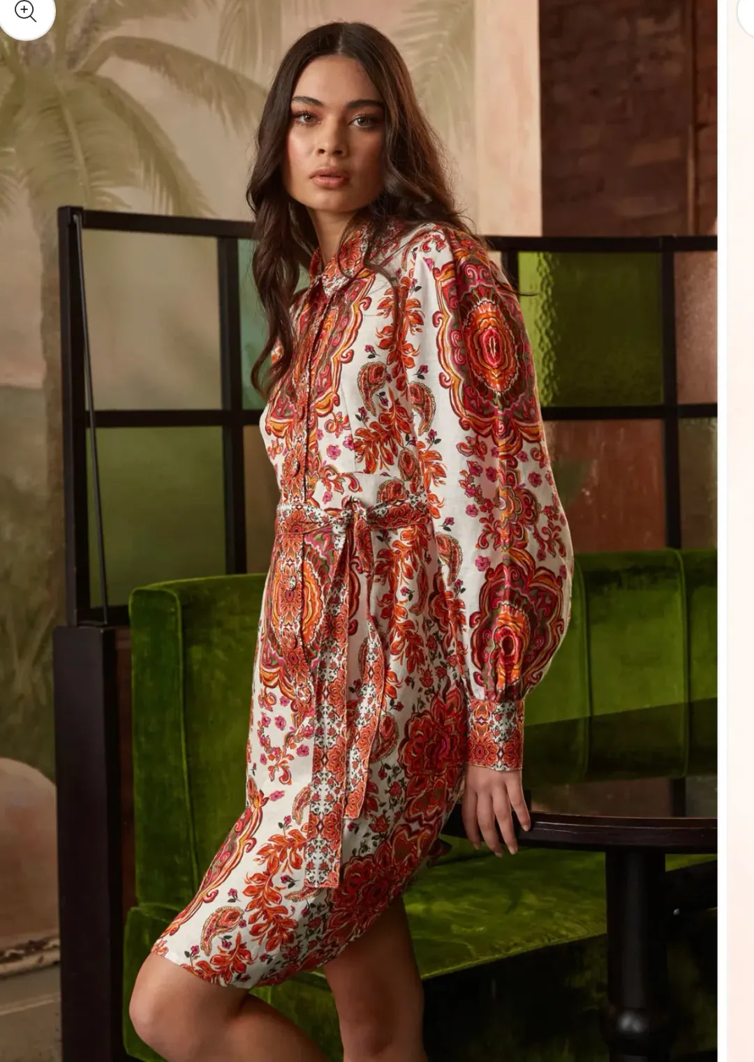 Kachel Dominique Mini Dress Print Size 10  for rent on The Volte - main image