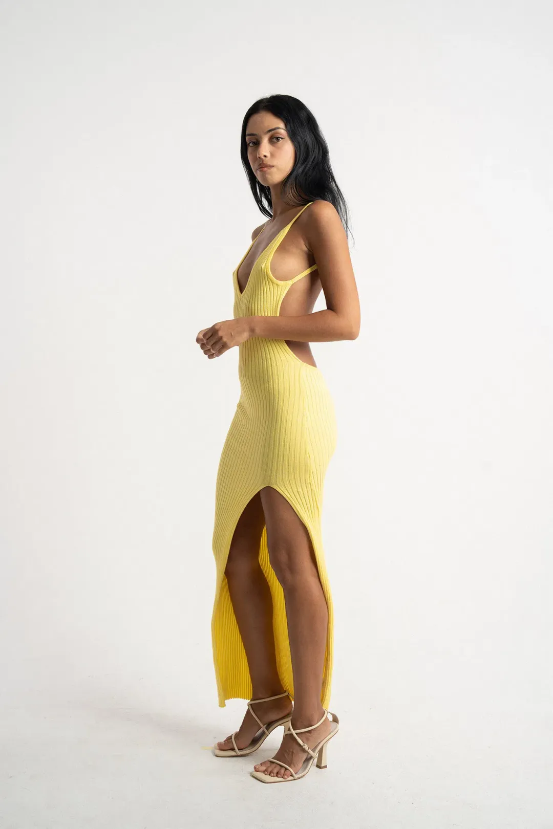 Isabelle Quinn Millie Maxi Dress Yellow Size 10  for rent on The Volte - main image