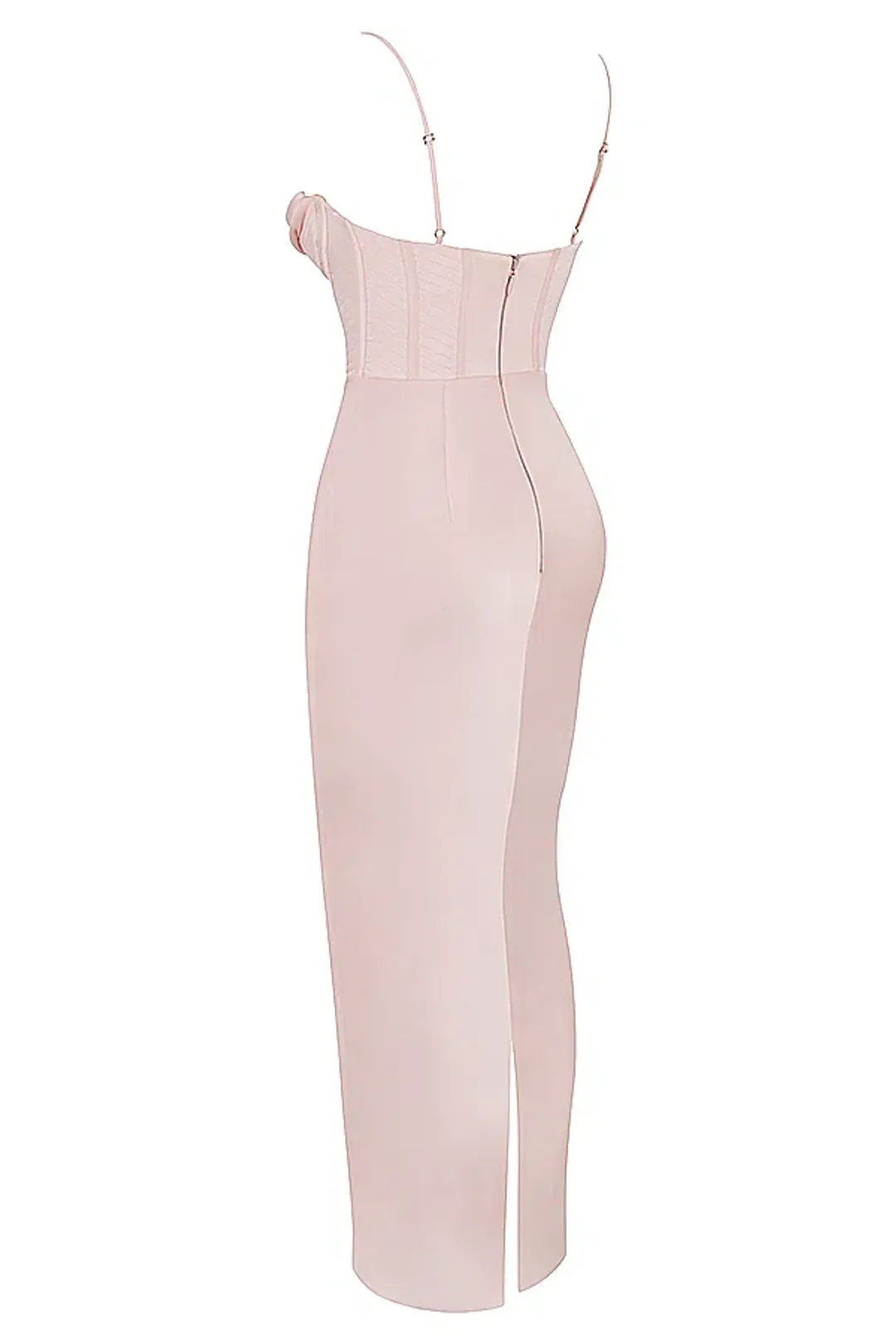 House of CB Charmaine Blush Corset Maxi Dress Size M /AU 10  for rent on The Volte - main image