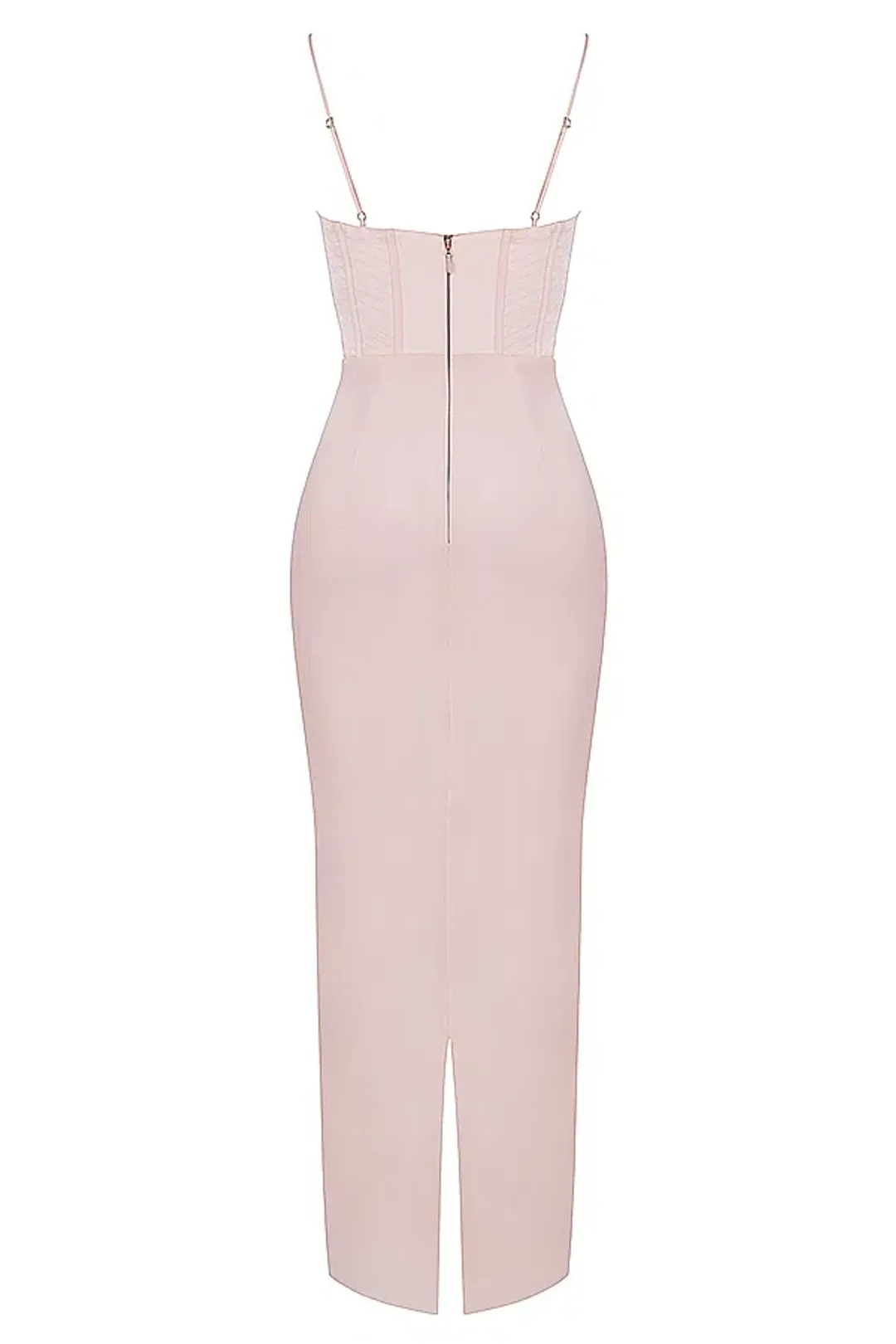 House of CB Charmaine Blush Corset Maxi Dress Size M /AU 10  for rent on The Volte - main image