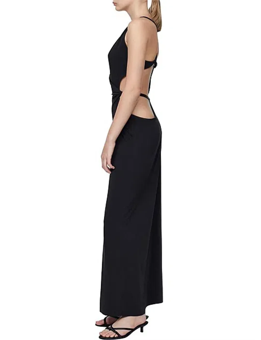 Bec & Bridge Zadie Wrap Maxi Dress Black Size 10 for rent on The Volte - main image