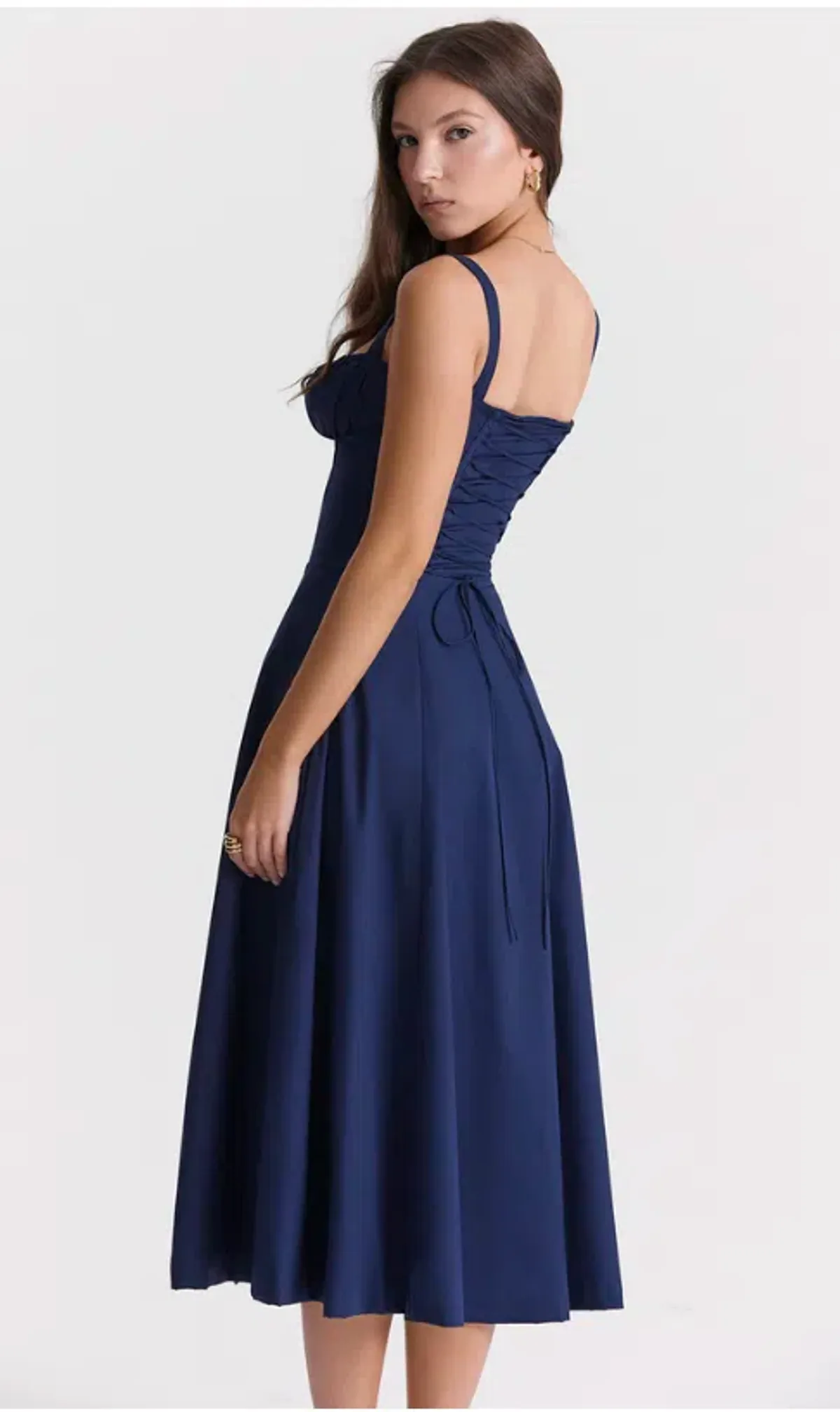 House of CB Carmen Dress Navy Size 14  - Image 2