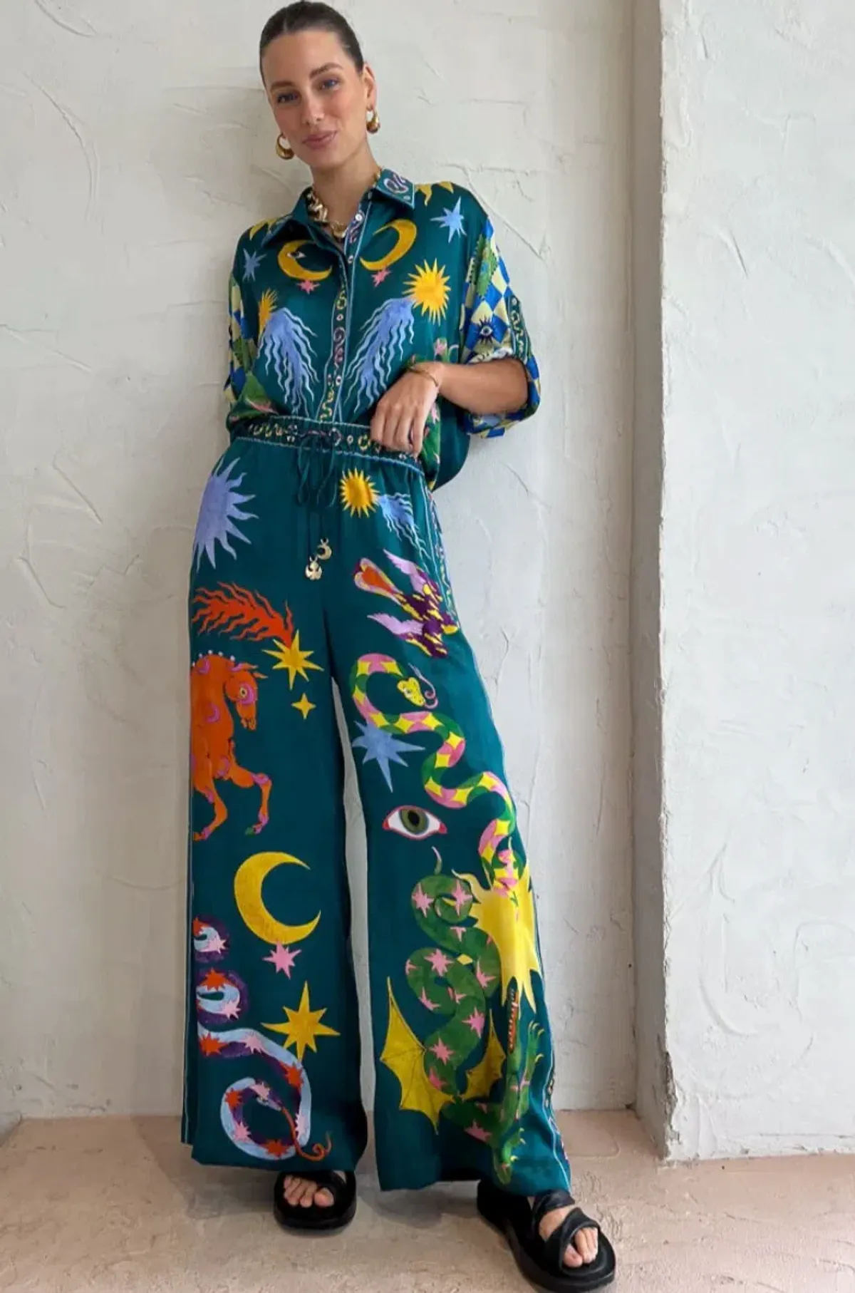 Alemais Guardian Oversized Shirt and Pant Set Multi Size 10 / M - Image 2