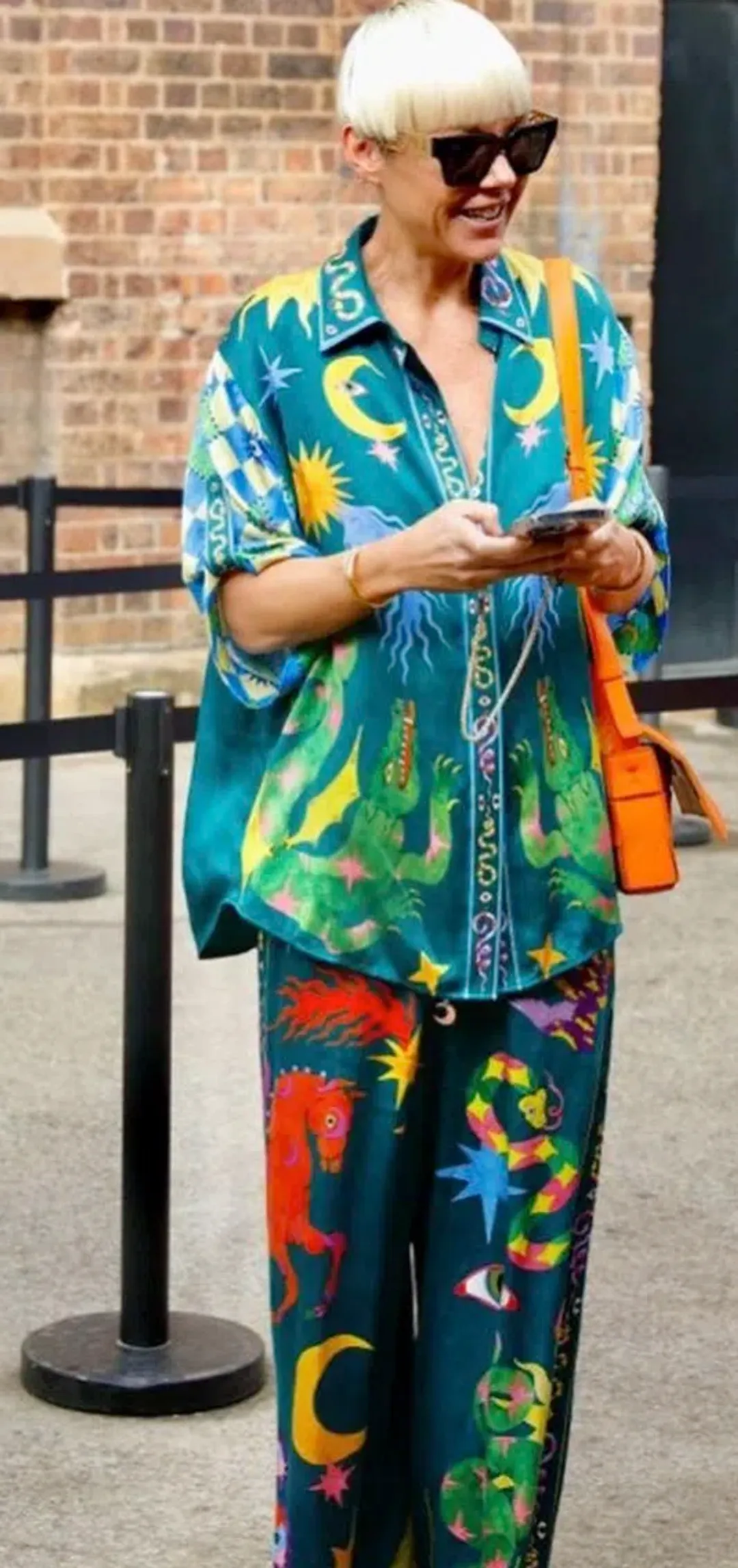 Alemais Guardian Oversized Shirt and Pant Set Multi Size 10 / M for rent on The Volte - main image