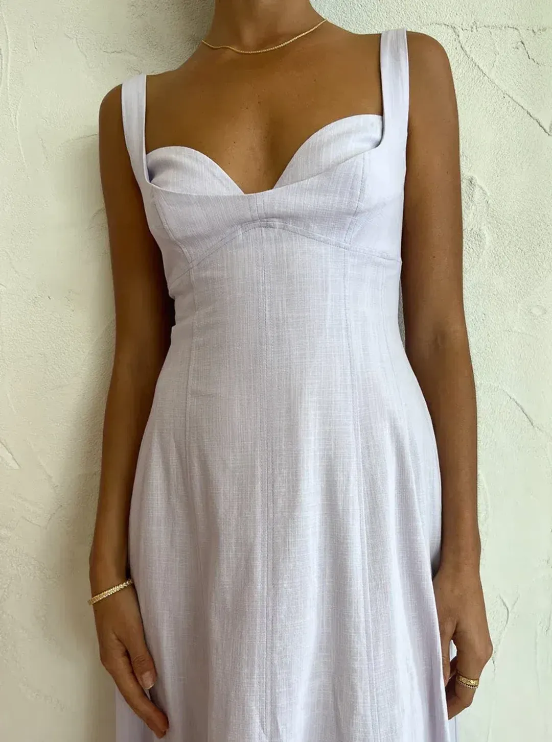 Clea Remy Bustier Midi Dress in Lilac Size XS / Au 6 for rent on The Volte - main image