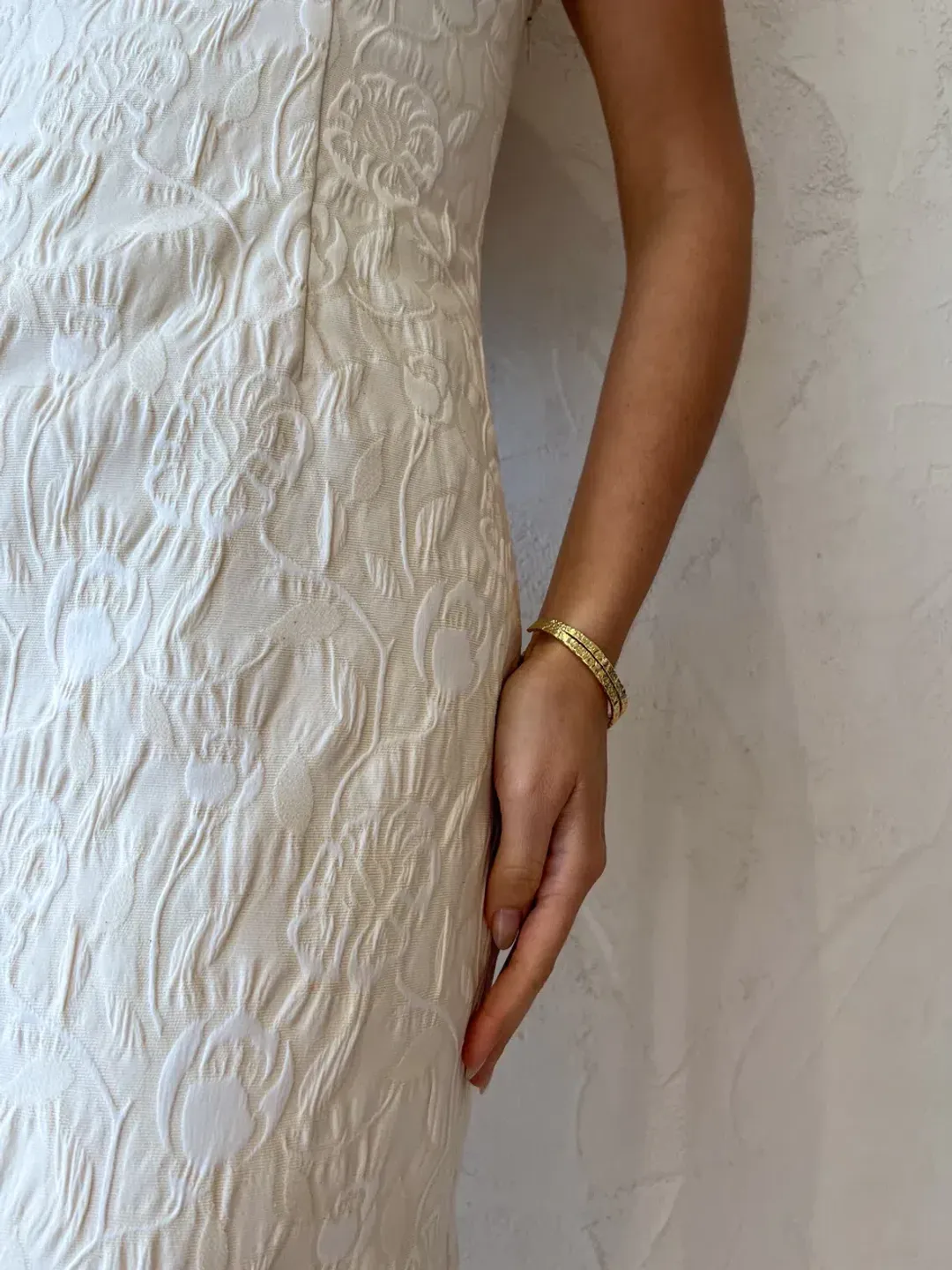 Sir the Label Etienne Column Gown Cream Size 8 for rent on The Volte - main image