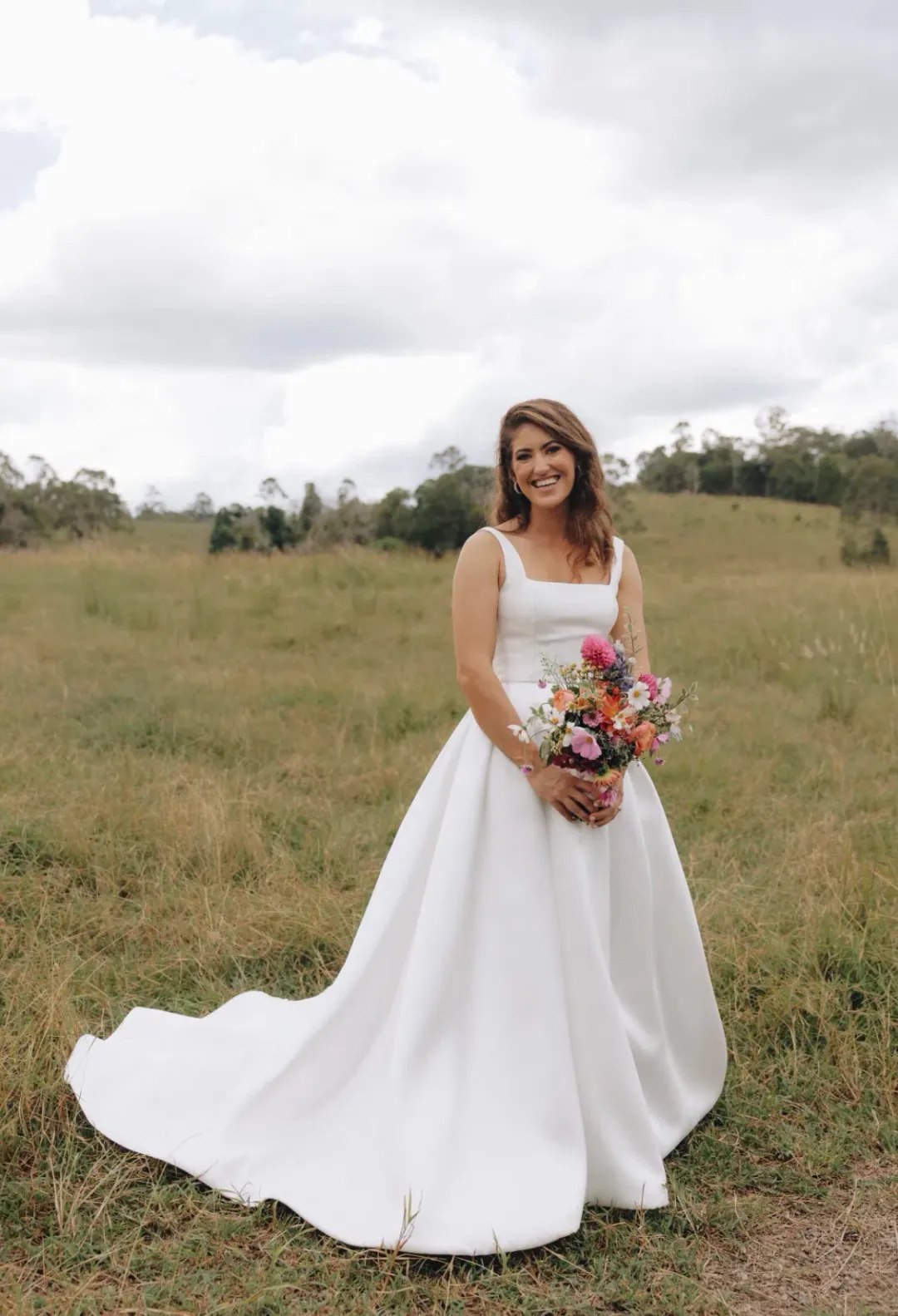 Arietta Australia Maddie Mikado Wedding Gown Size 8 for rent on The Volte - main image