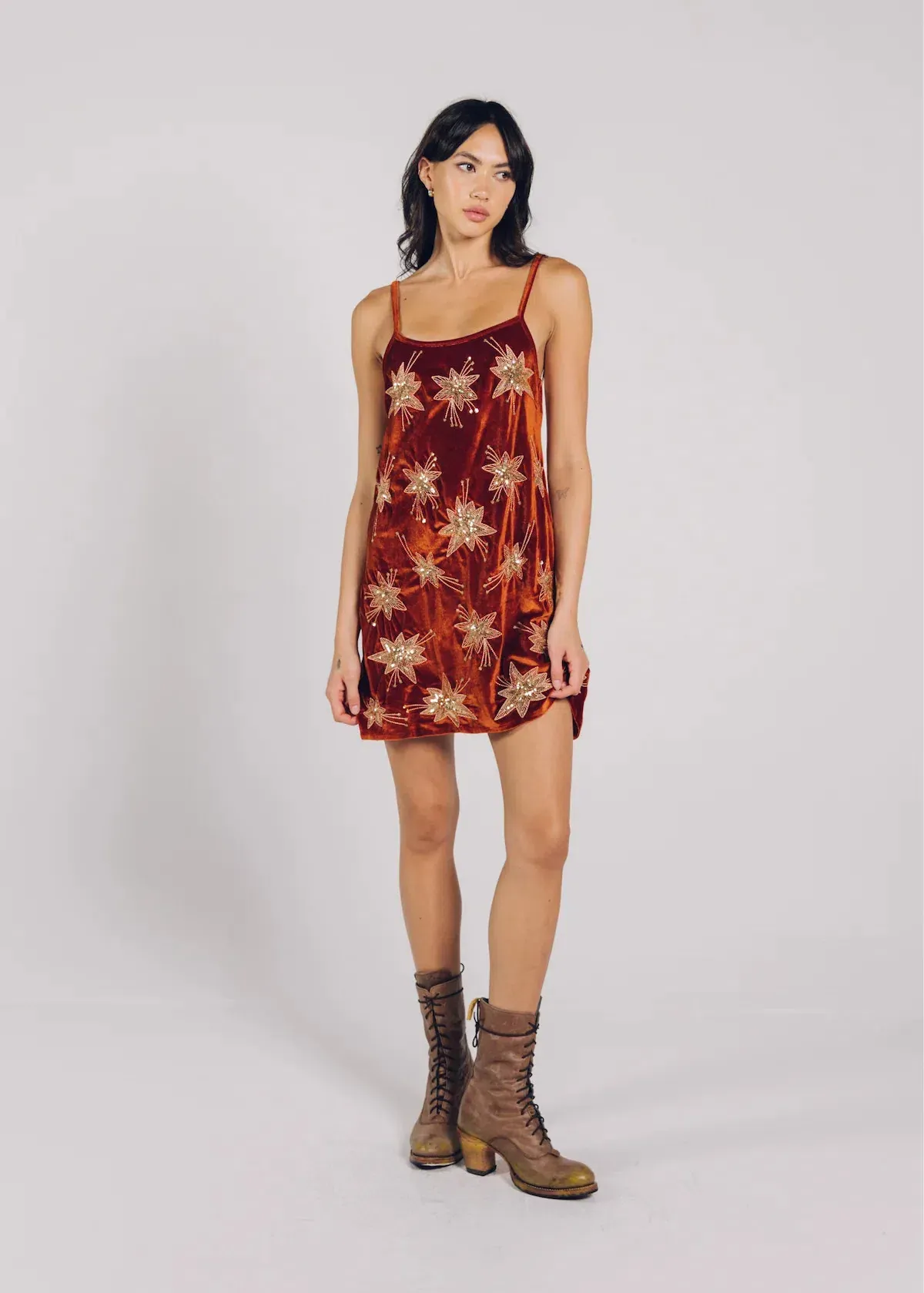 Lenni The Label Mali Dress Orange Size L AU 10 - Image 1