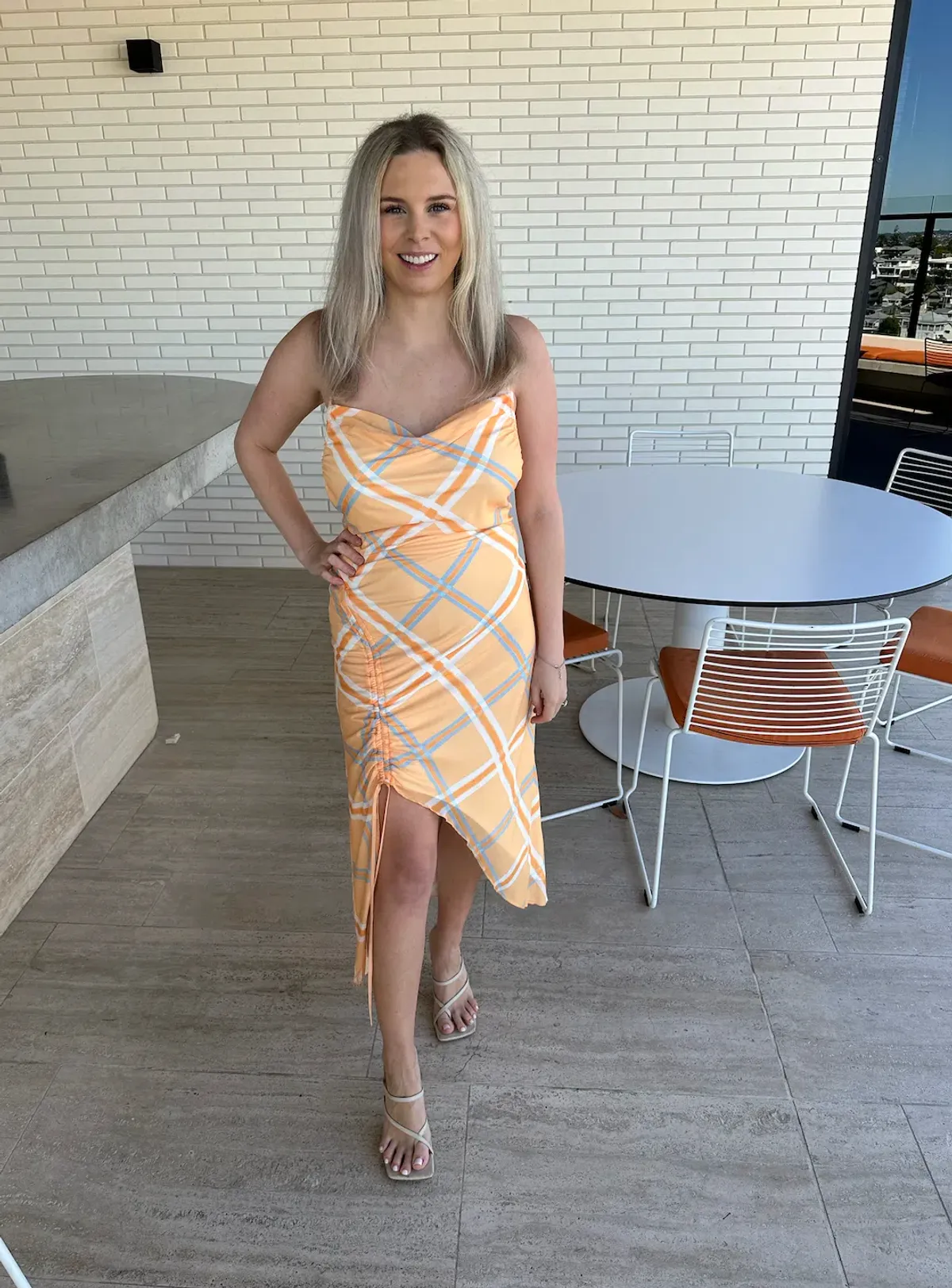 Hansen and Gretel Charliza Dress in Tangelo Size S / AU 8 - Image 4