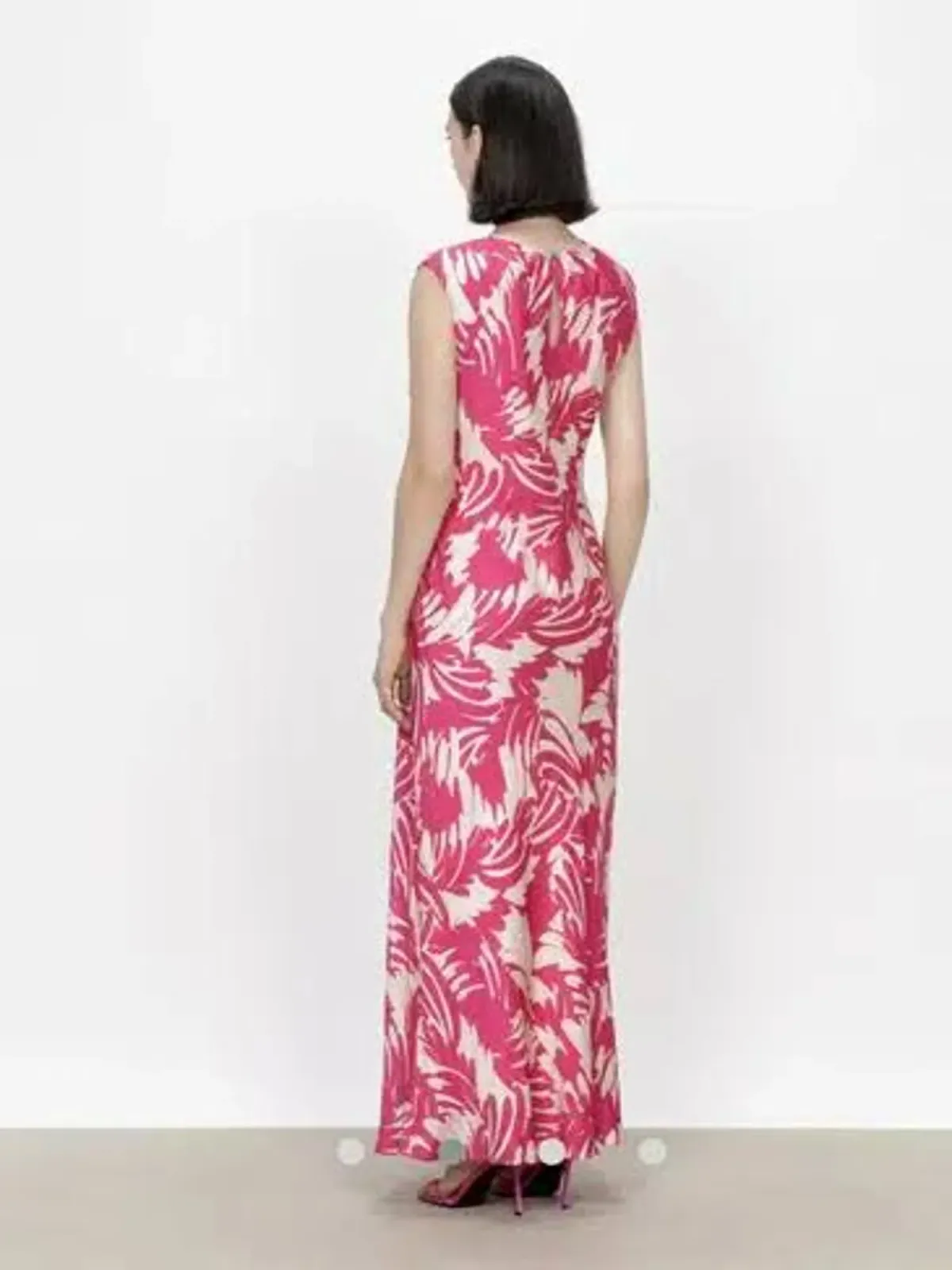 Veronika Maine Pink Maxi Dress Pink Size AU 8 - Image 3