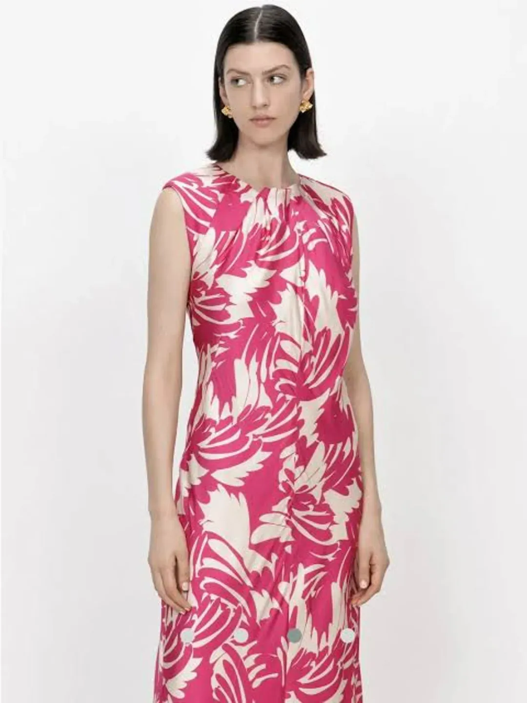 Veronika Maine Pink Maxi Dress Pink Size AU 8 for rent on The Volte - main image