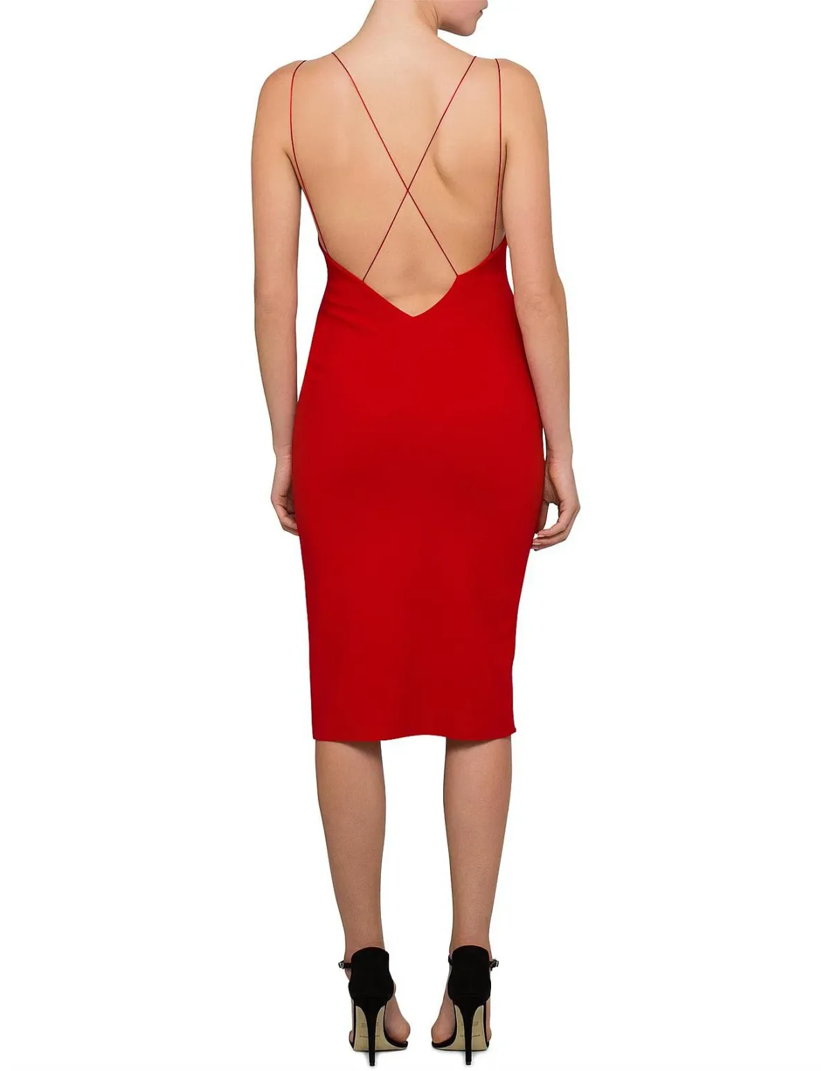 Bec & Bridge Florence Midi Dress Red Size AU 8 - Image 2