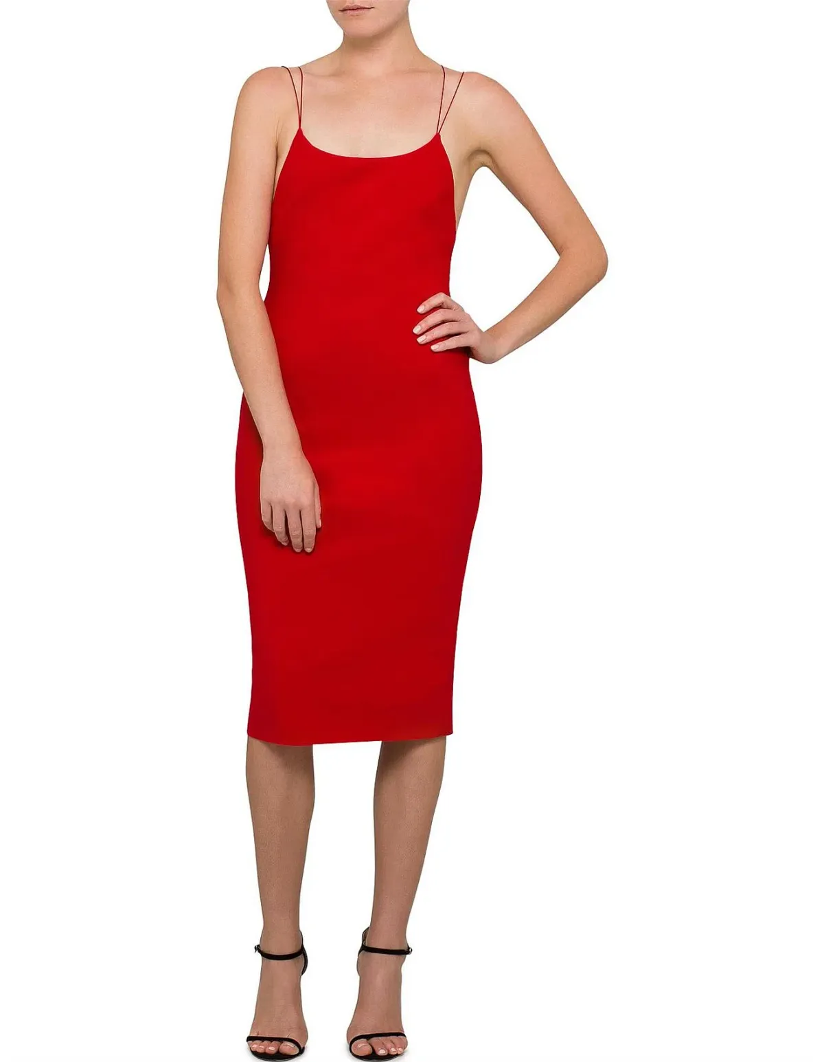 Bec & Bridge Florence Midi Dress Red Size AU 8 - Image 1